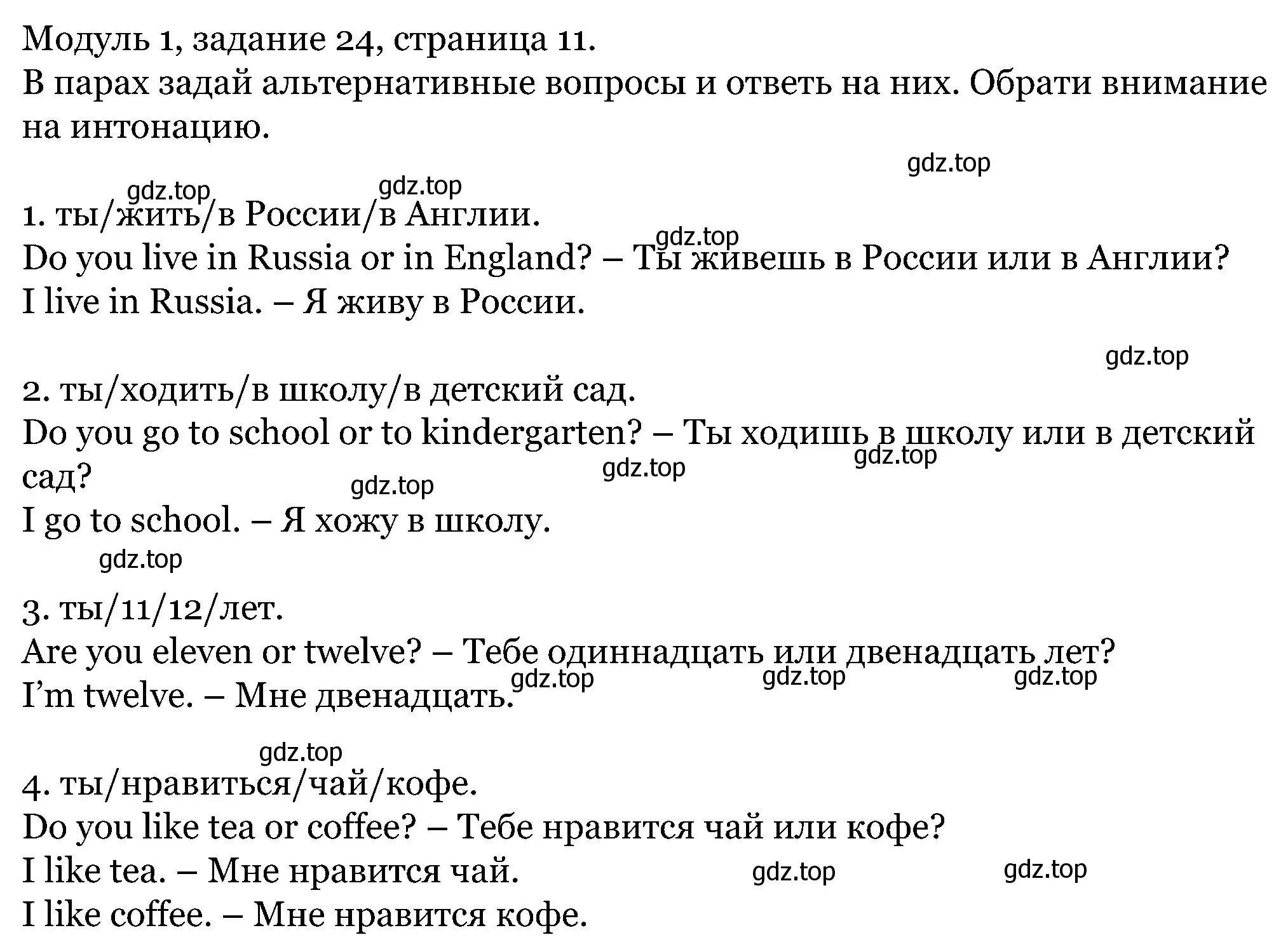 Решение номер 24 (страница 11) гдз по английскому языку 5 класс Вербицкая, Эббс, учебник 1 часть