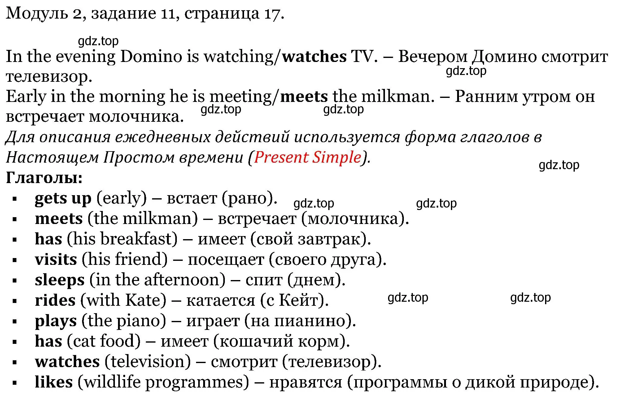 Решение номер 11 (страница 17) гдз по английскому языку 5 класс Вербицкая, Эббс, учебник 1 часть