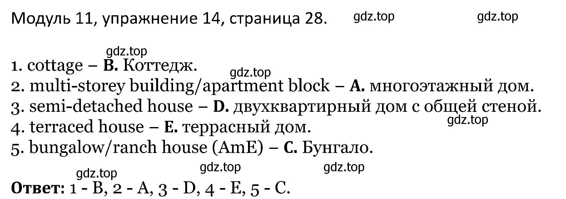 Решение номер 14 (страница 28) гдз по английскому языку 5 класс Вербицкая, Эббс, учебник 2 часть