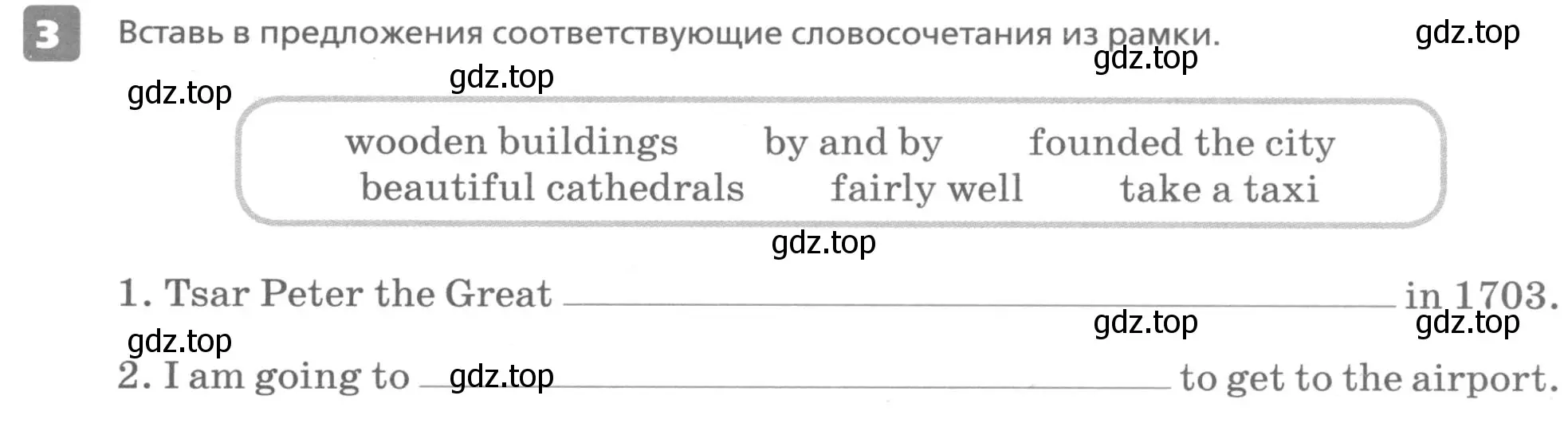 Условие номер 3 (страница 3) гдз по английскому языку 6 класс Афанасьева, Михеева, контрольные задания