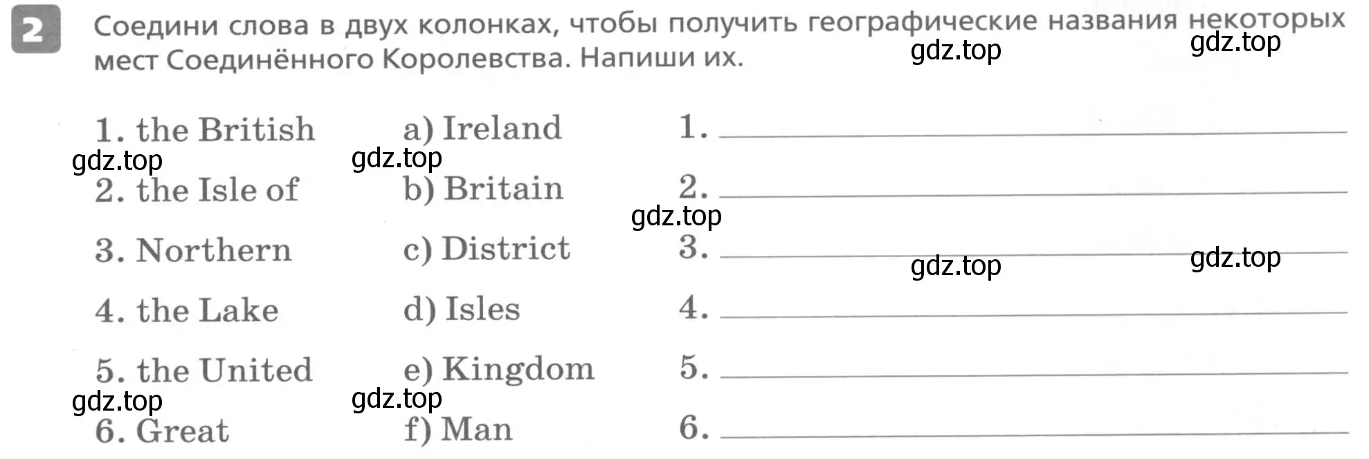 Условие номер 2 (страница 19) гдз по английскому языку 6 класс Афанасьева, Михеева, контрольные задания