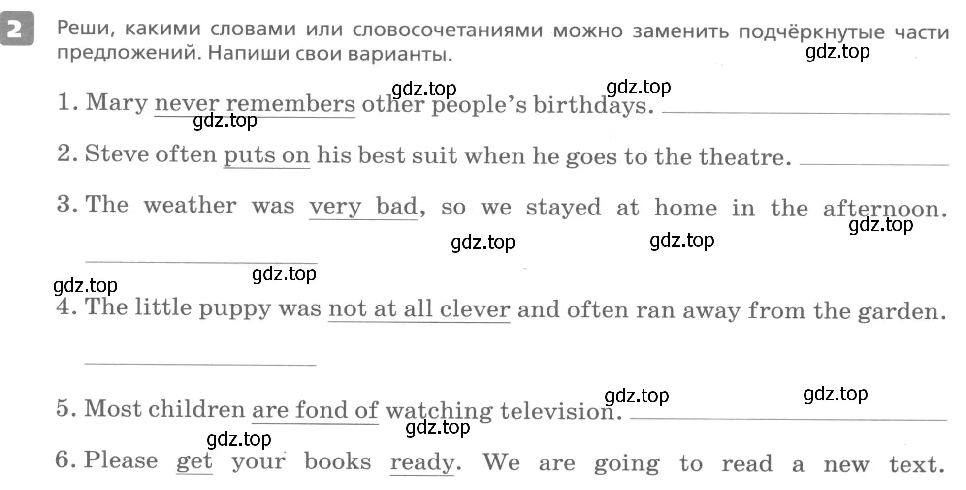 Условие номер 2 (страница 82) гдз по английскому языку 6 класс Афанасьева, Михеева, контрольные задания