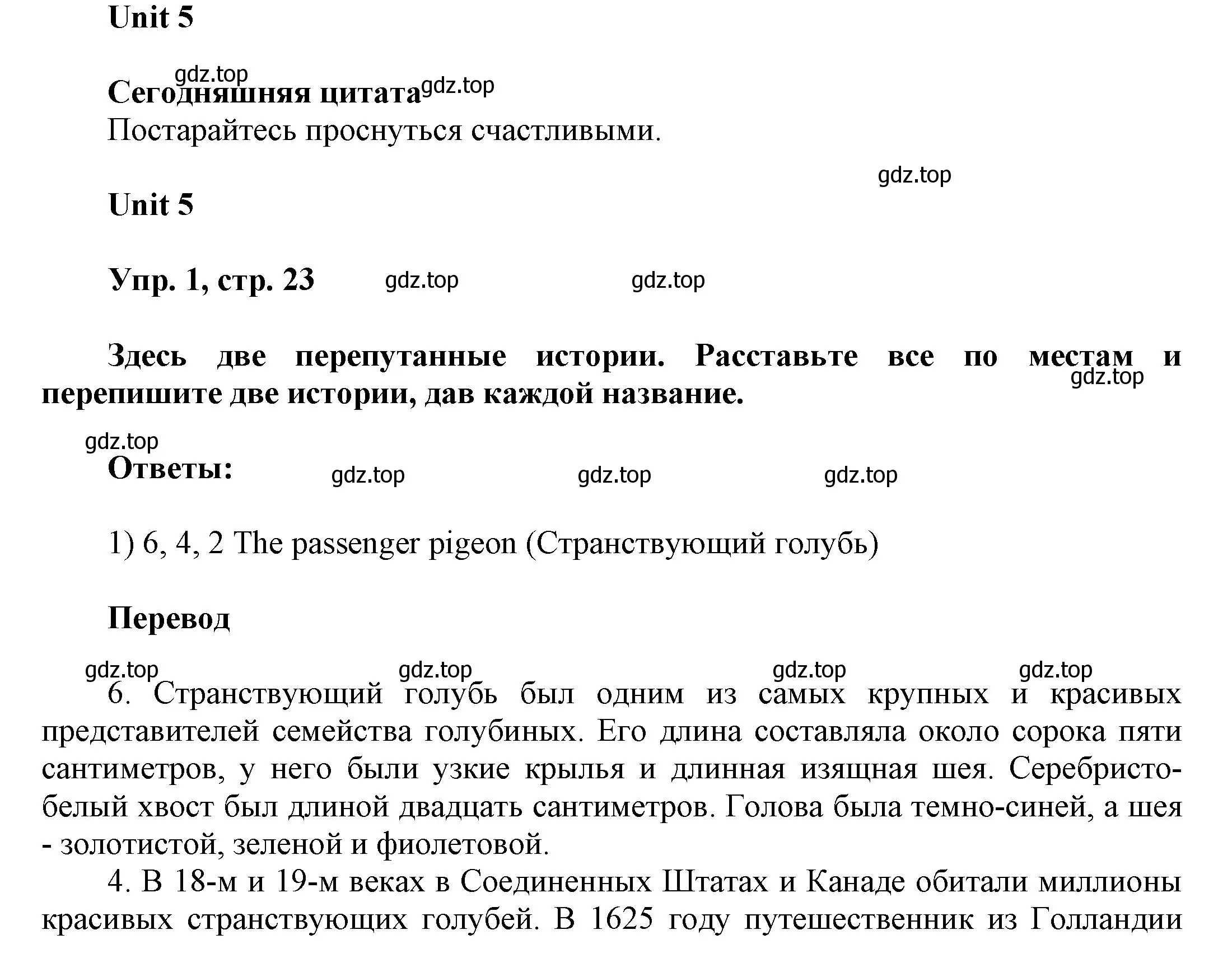 Решение 2. номер 1 (страница 23) гдз по английскому языку 6 класс Афанасьева, Михеева, рабочая тетрадь