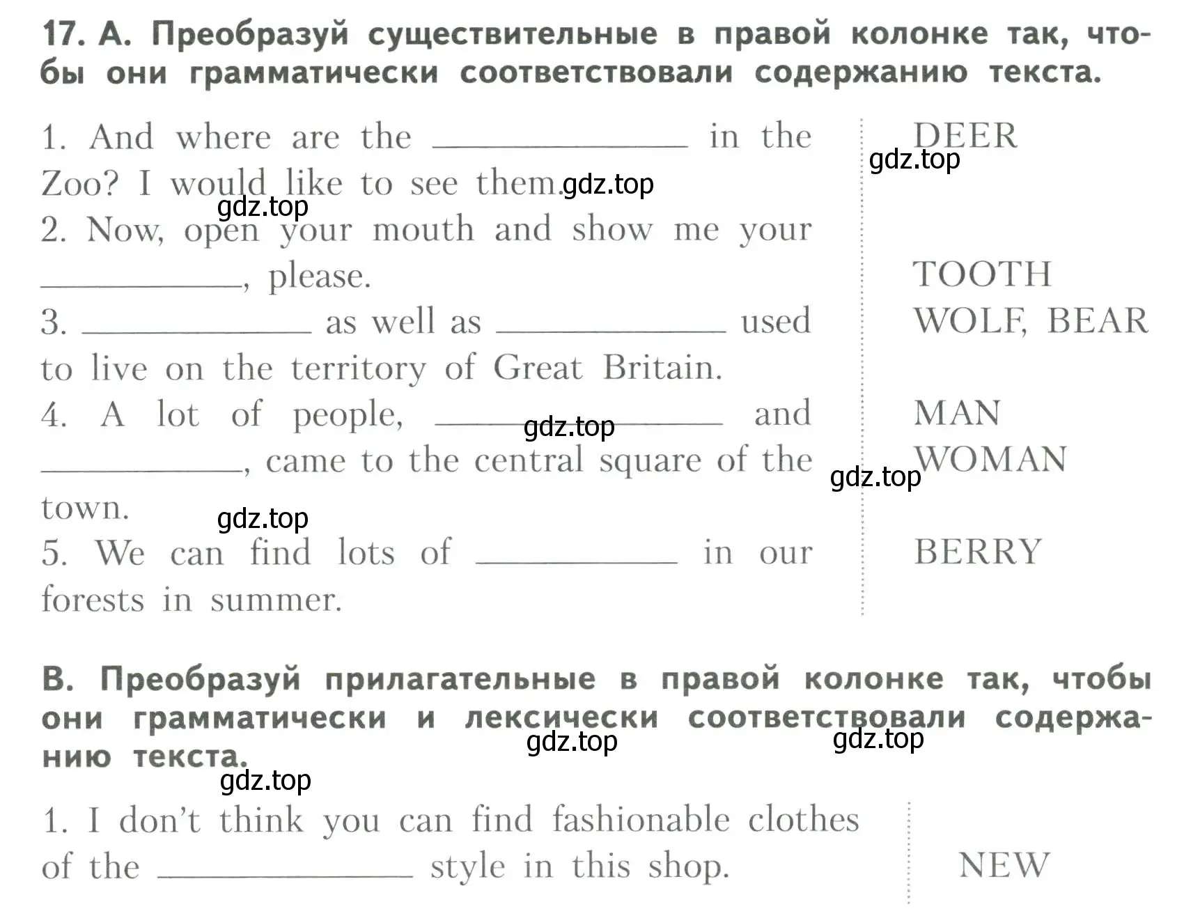 Условие номер 17 (страница 34) гдз по английскому языку 6 класс Афанасьева, Михеева, тренировочные упражнения в формате ОГЭ