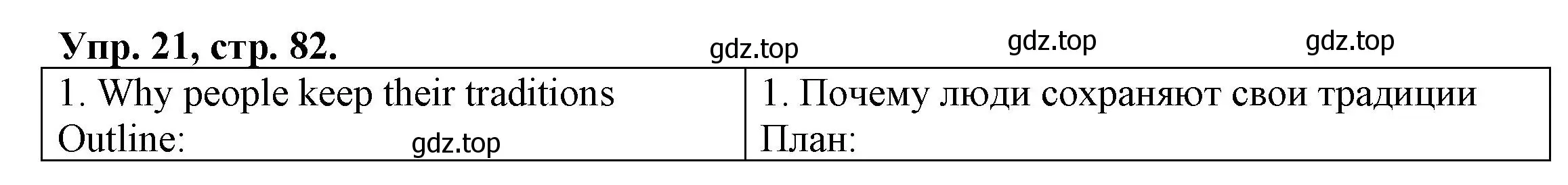 Решение номер 21 (страница 82) гдз по английскому языку 6 класс Афанасьева, Михеева, тренировочные упражнения в формате ОГЭ