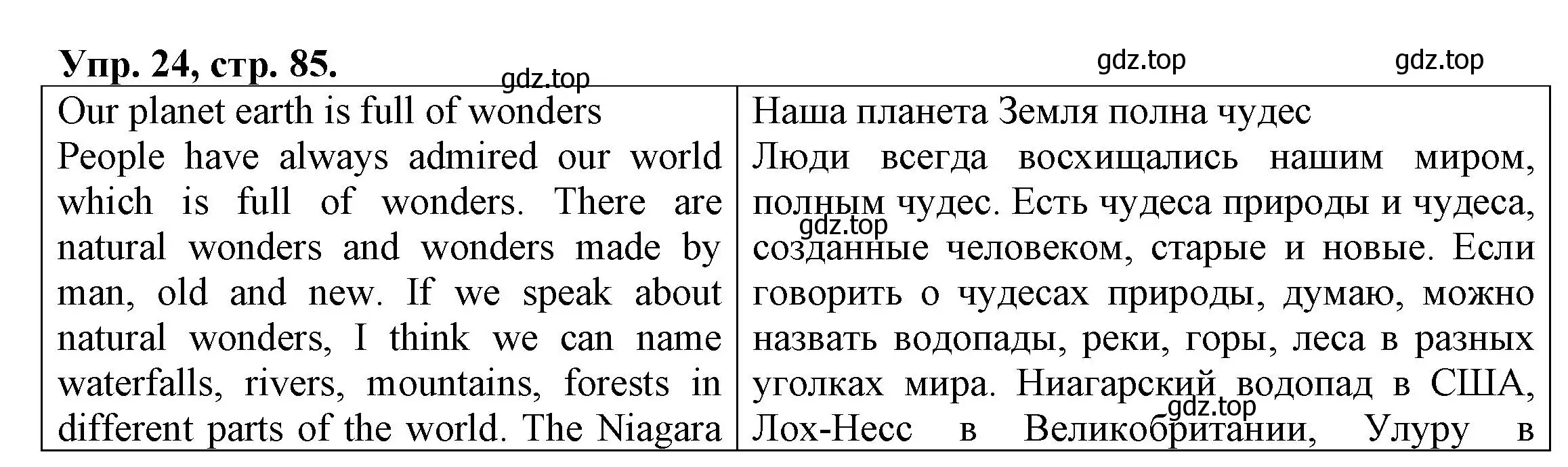 Решение номер 24 (страница 85) гдз по английскому языку 6 класс Афанасьева, Михеева, тренировочные упражнения в формате ОГЭ