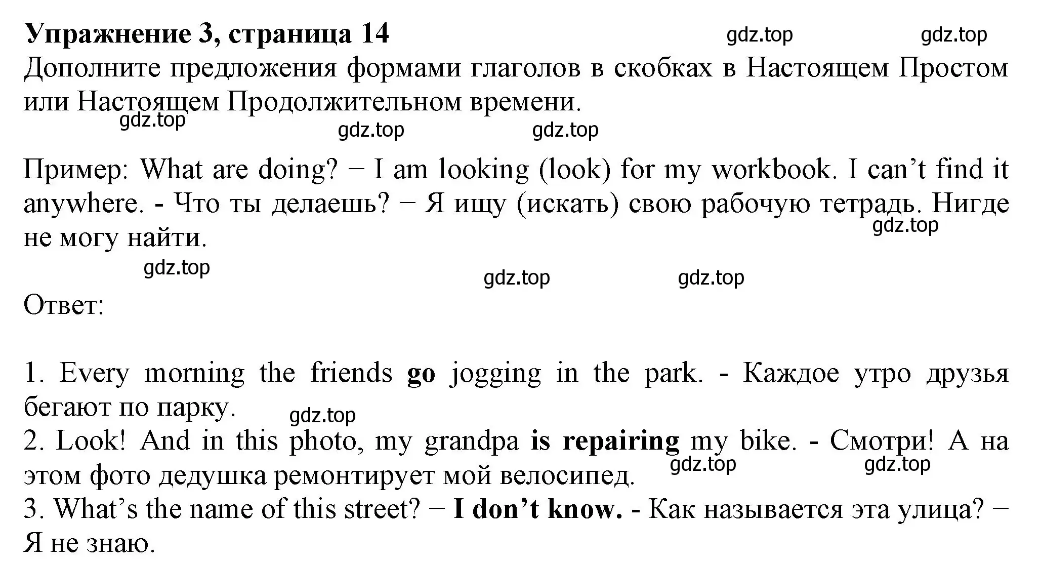 Решение номер 3 (страница 14) гдз по английскому языку 6 класс Биболетова, Денисенко, рабочая тетрадь