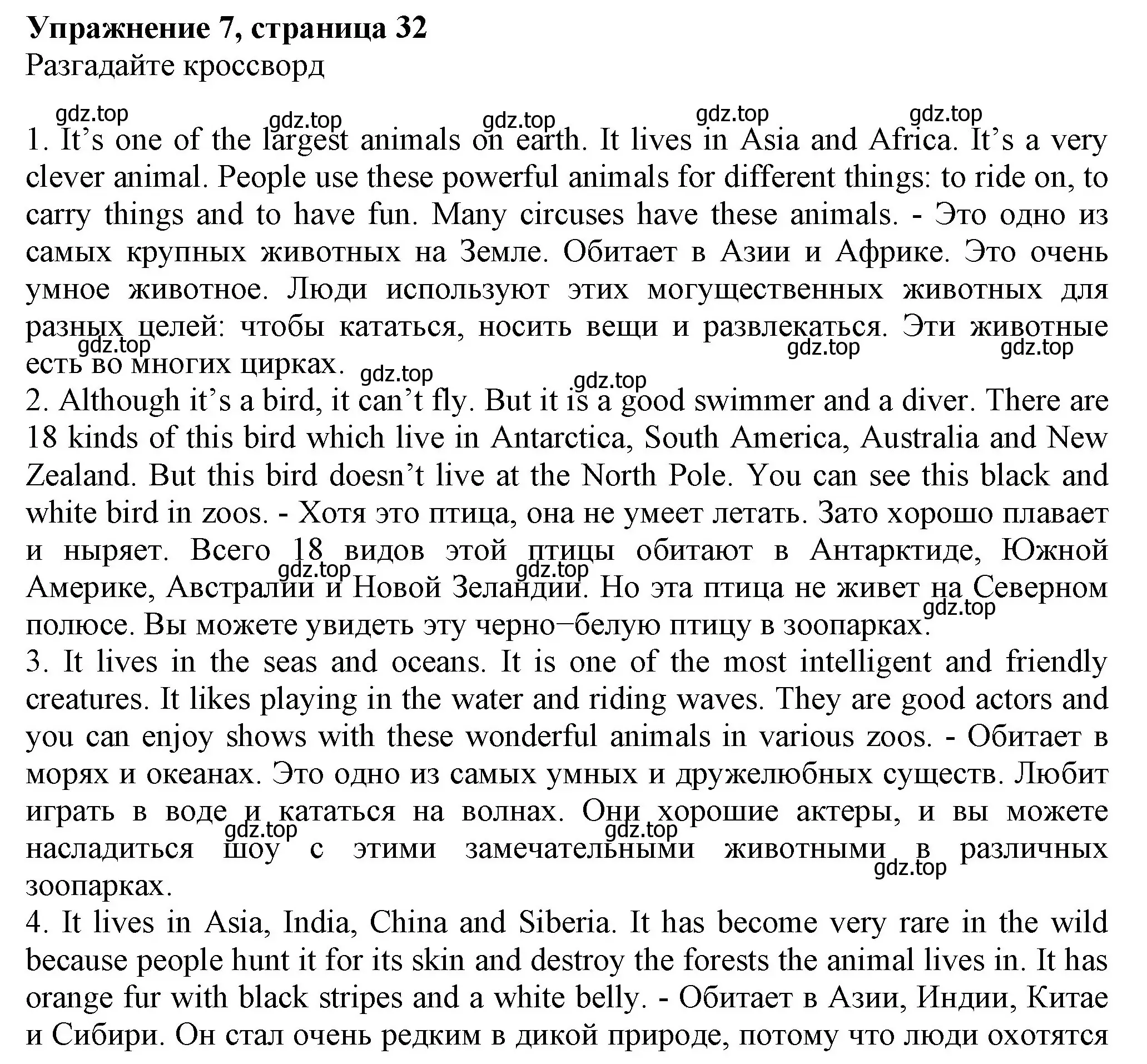 Решение номер 7 (страница 32) гдз по английскому языку 6 класс Биболетова, Денисенко, рабочая тетрадь