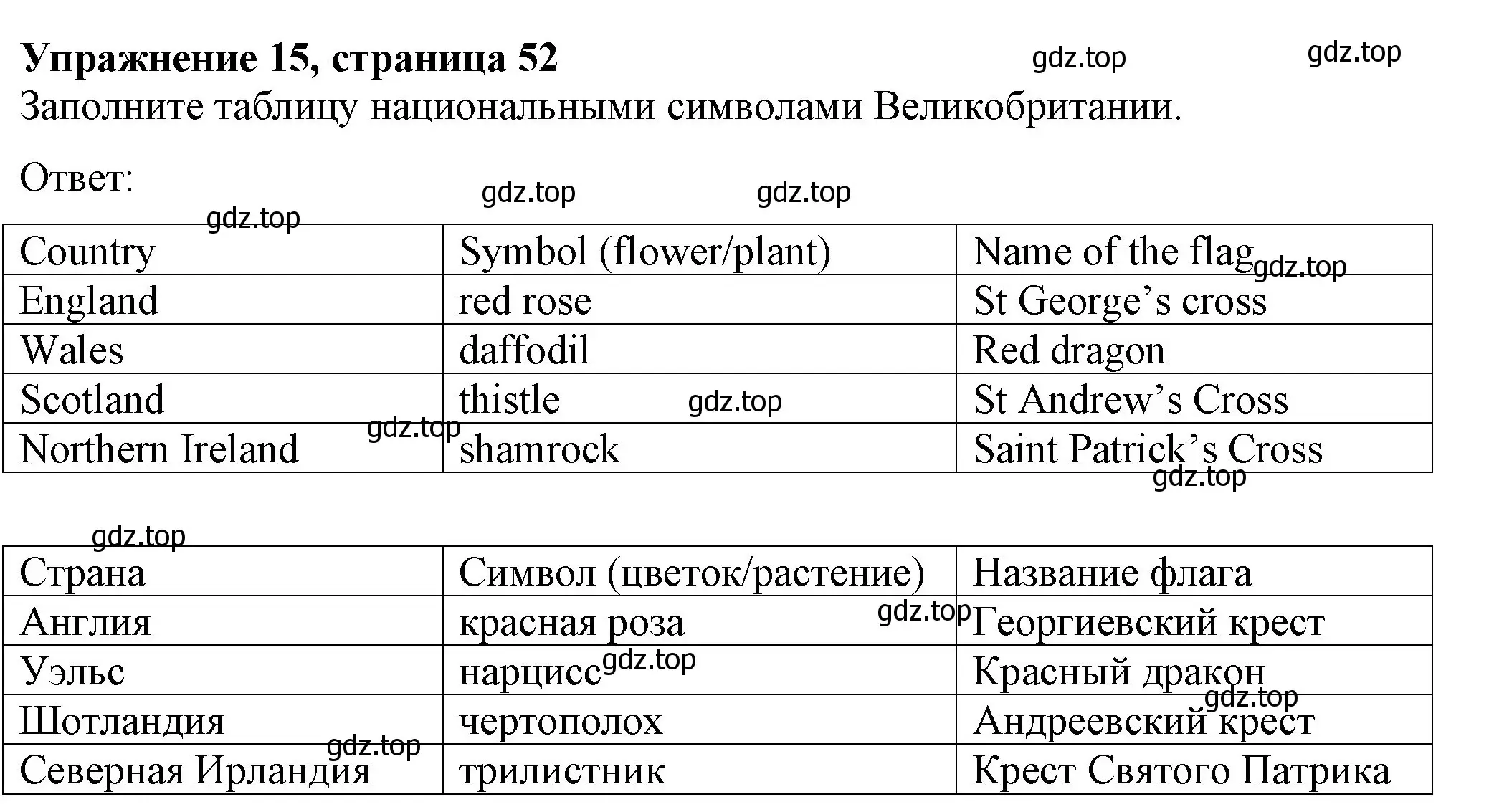 Решение номер 15 (страница 53) гдз по английскому языку 6 класс Биболетова, Денисенко, рабочая тетрадь