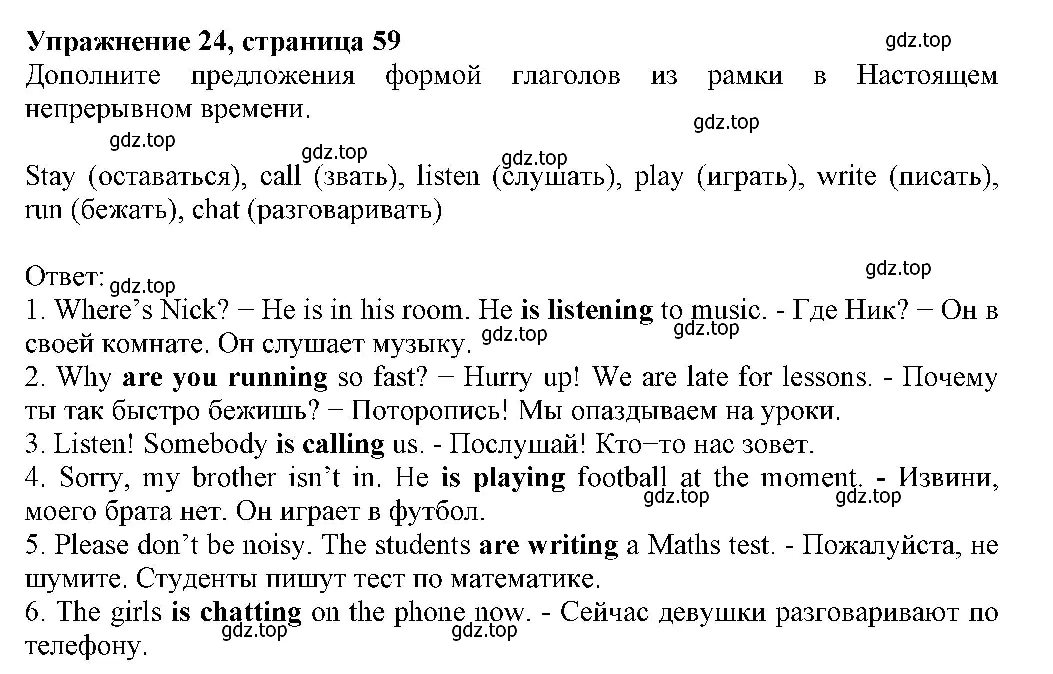 Решение номер 24 (страница 59) гдз по английскому языку 6 класс Биболетова, Денисенко, рабочая тетрадь