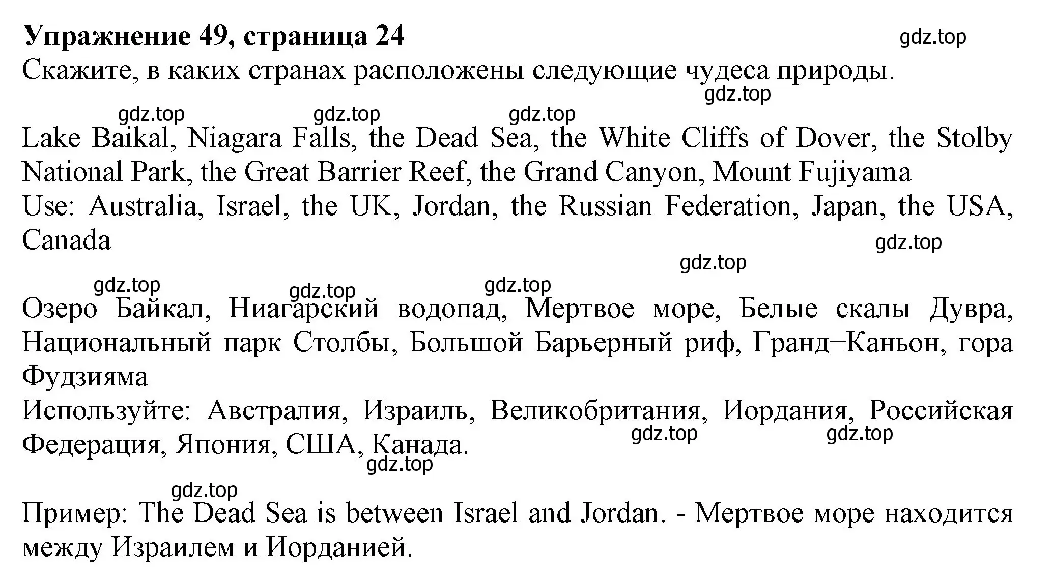 Решение номер 49 (страница 24) гдз по английскому языку 6 класс Биболетова, Денисенко, учебник