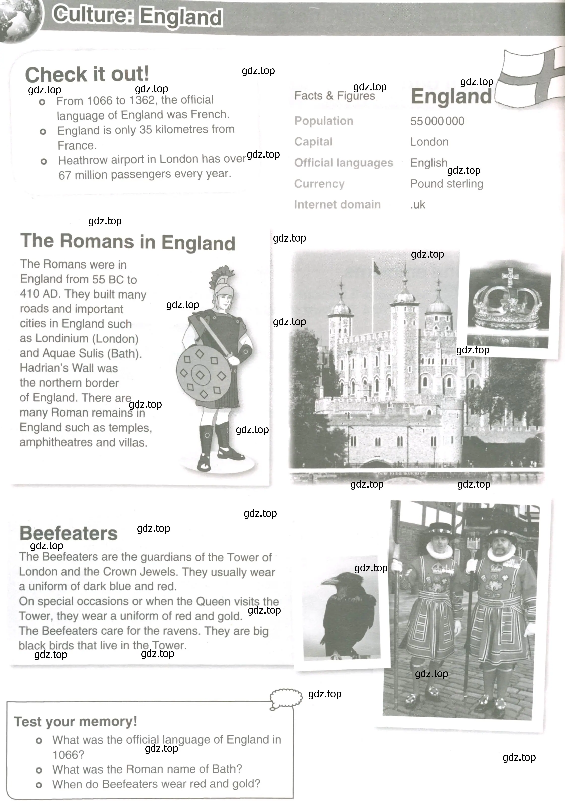 Условие  England (страница 126) гдз по английскому языку 6 класс Комарова, Ларионова, рабочая тетрадь