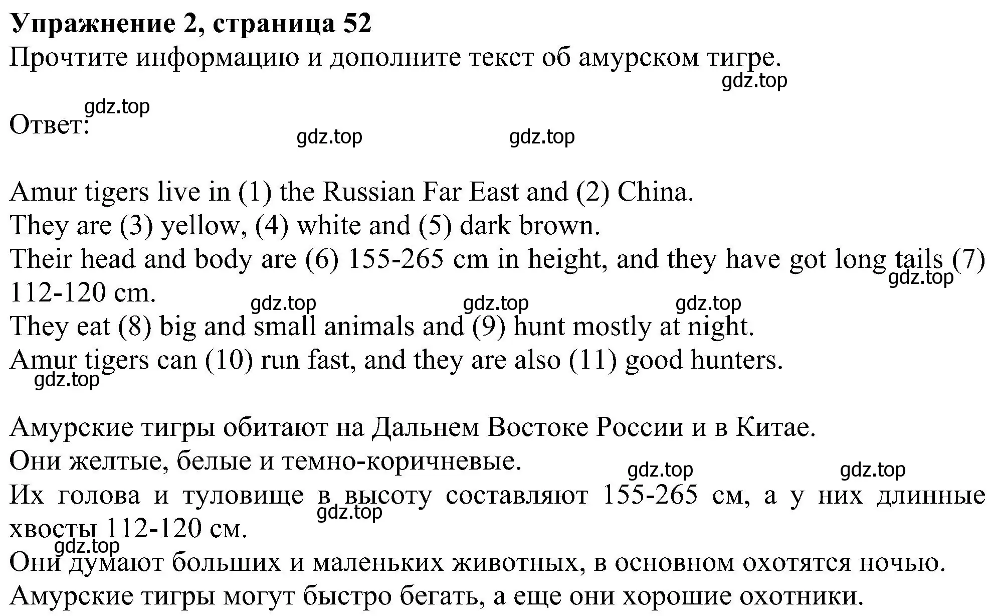 Решение номер 2 (страница 52) гдз по английскому языку 6 класс Комарова, Ларионова, рабочая тетрадь