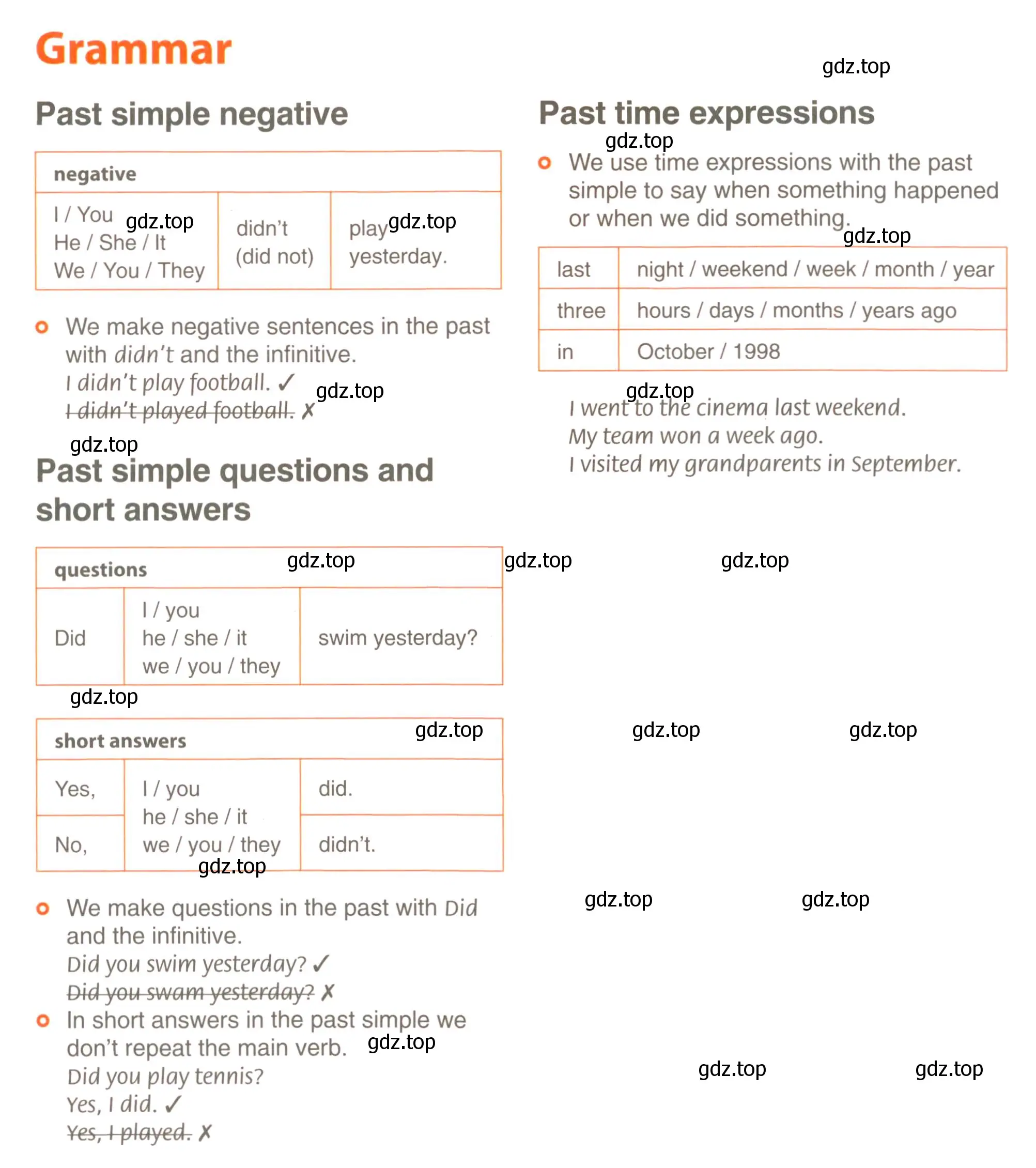 Условие  Grammar (страница 111) гдз по английскому языку 6 класс Комарова, Ларионова, учебник