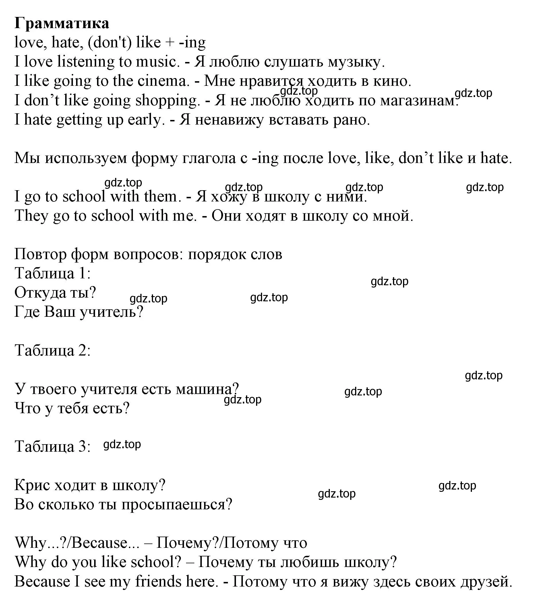 Решение  Grammar (страница 59) гдз по английскому языку 6 класс Комарова, Ларионова, учебник