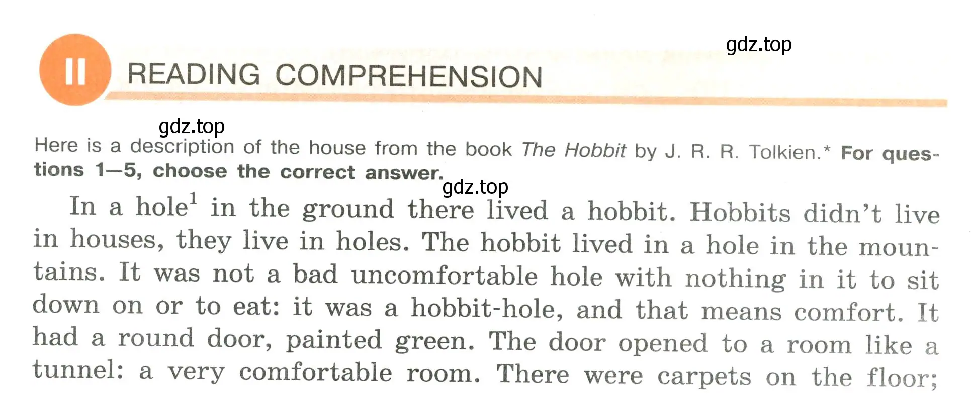 Условие  II. READING COMPREHENSION (страница 50) гдз по английскому языку 6 класс Кузовлев, Лапа, рабочая тетрадь