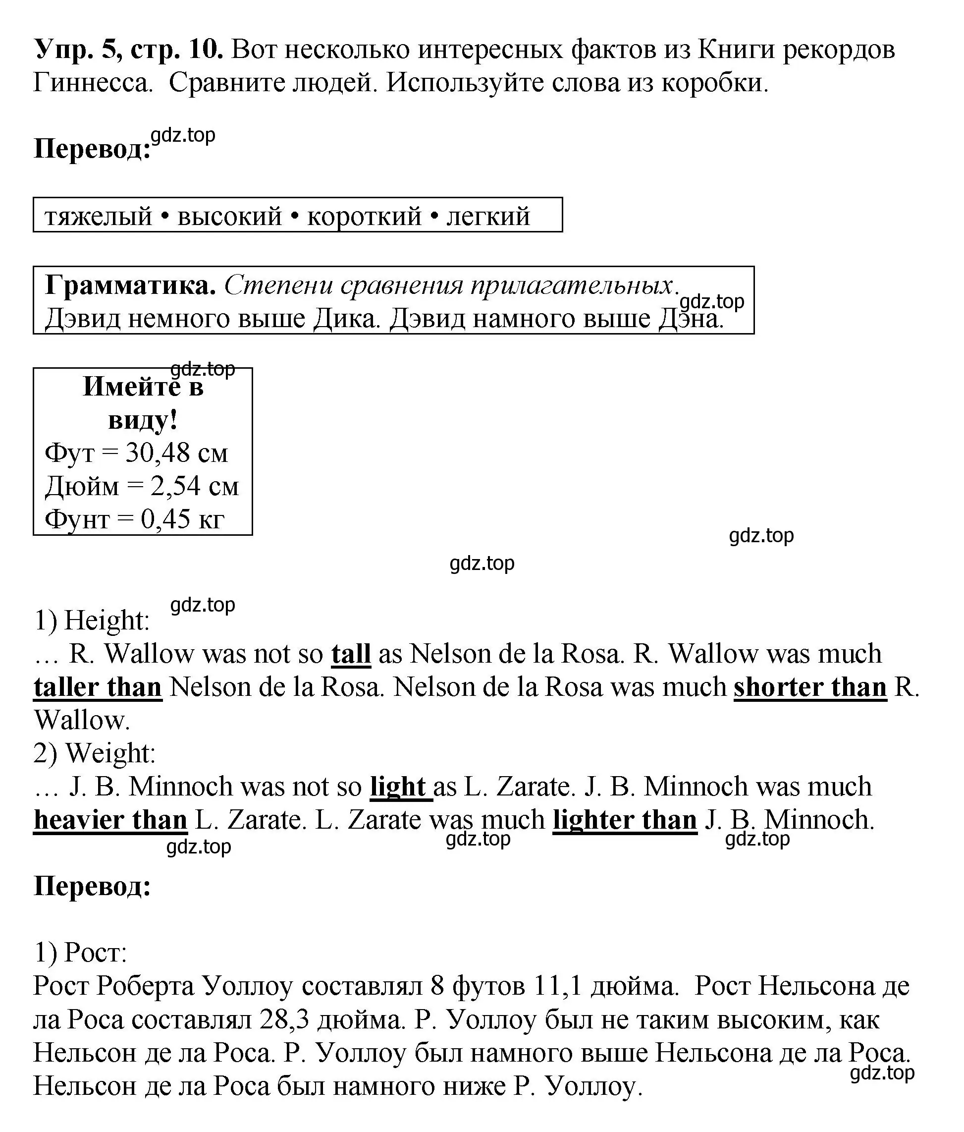 Решение номер 5 (страница 10) гдз по английскому языку 6 класс Кузовлев, Лапа, рабочая тетрадь