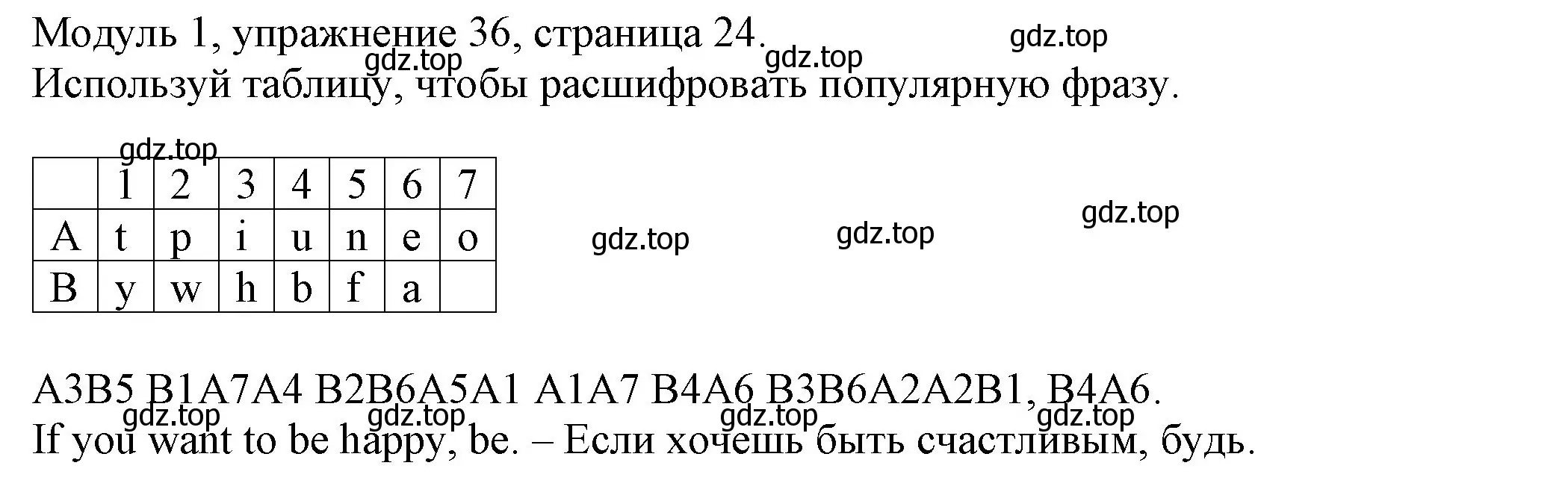 Решение номер 36 (страница 24) гдз по английскому языку 6 класс Афанасьева, Михеева, рабочая тетрадь