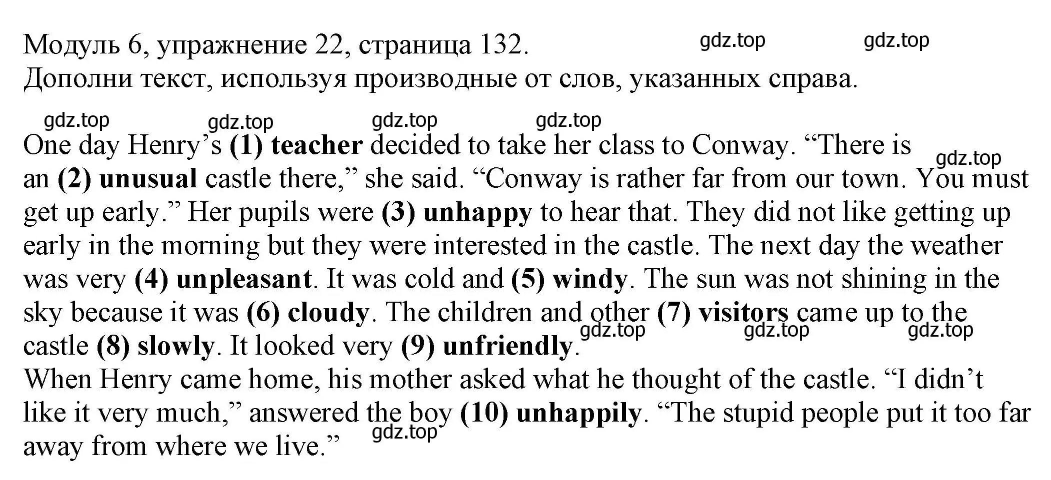 Решение номер 22 (страница 132) гдз по английскому языку 6 класс Афанасьева, Михеева, рабочая тетрадь