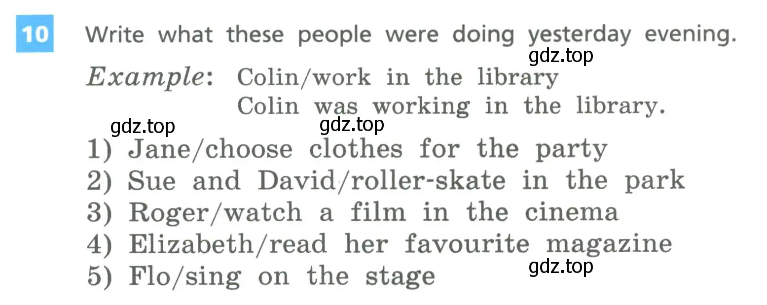 Условие номер 10 (страница 62) гдз по английскому языку 6 класс Афанасьева, Михеева, учебник 2 часть