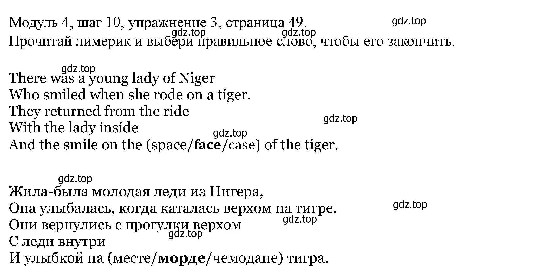 Решение номер 3 (страница 49) гдз по английскому языку 6 класс Афанасьева, Михеева, учебник 2 часть