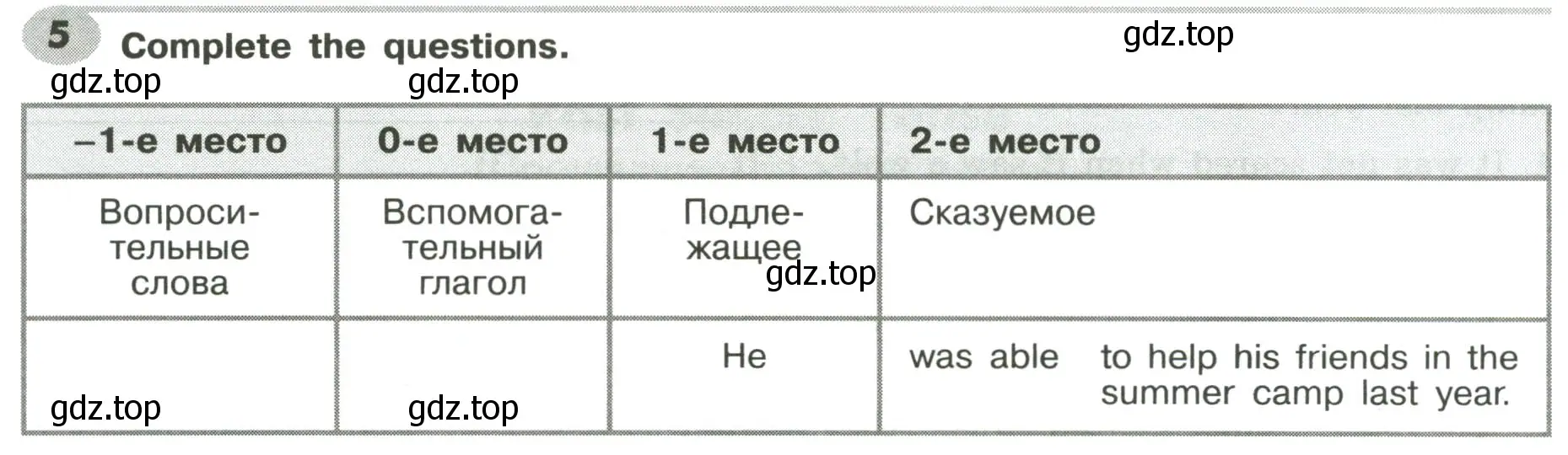 Условие номер 5 (страница 78) гдз по английскому языку 6 класс Тимофеева, грамматический тренажёр