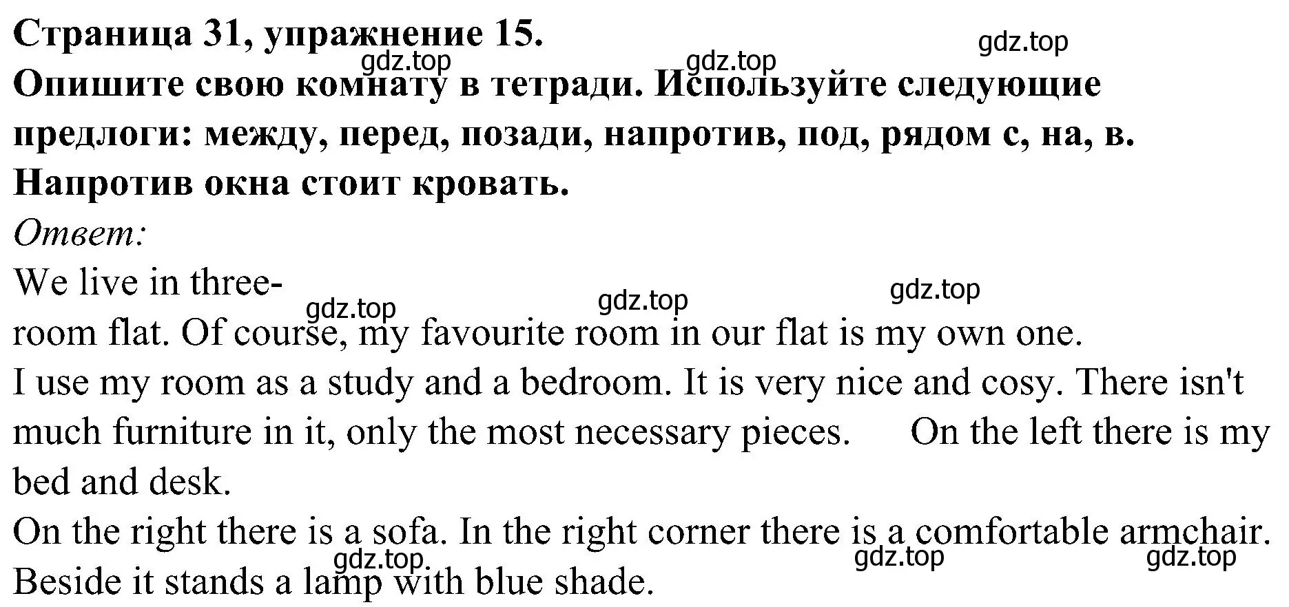 Решение номер 15 (страница 31) гдз по английскому языку 6 класс Тимофеева, грамматический тренажёр