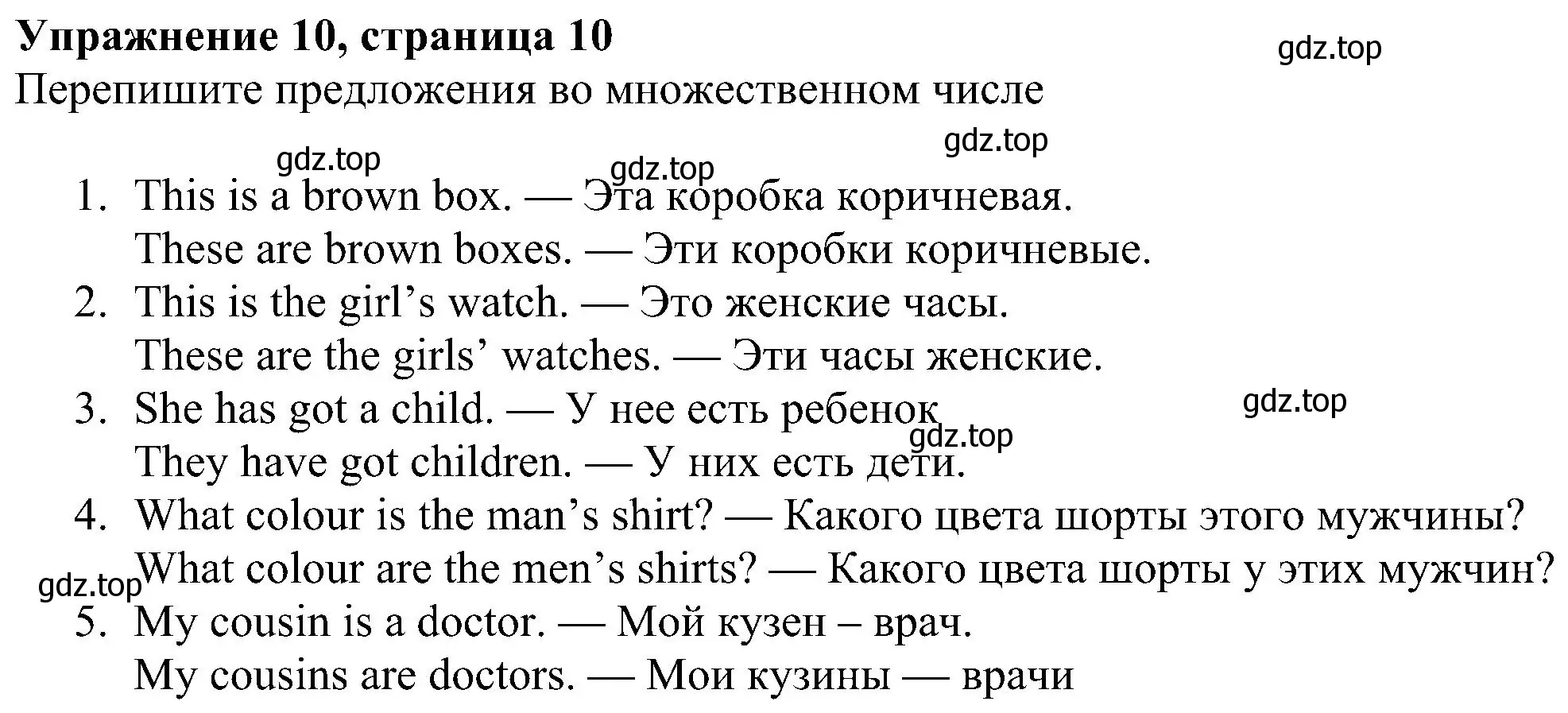 Решение номер 10 (страница 10) гдз по английскому языку 6 класс Ваулина, Дули, рабочая тетрадь