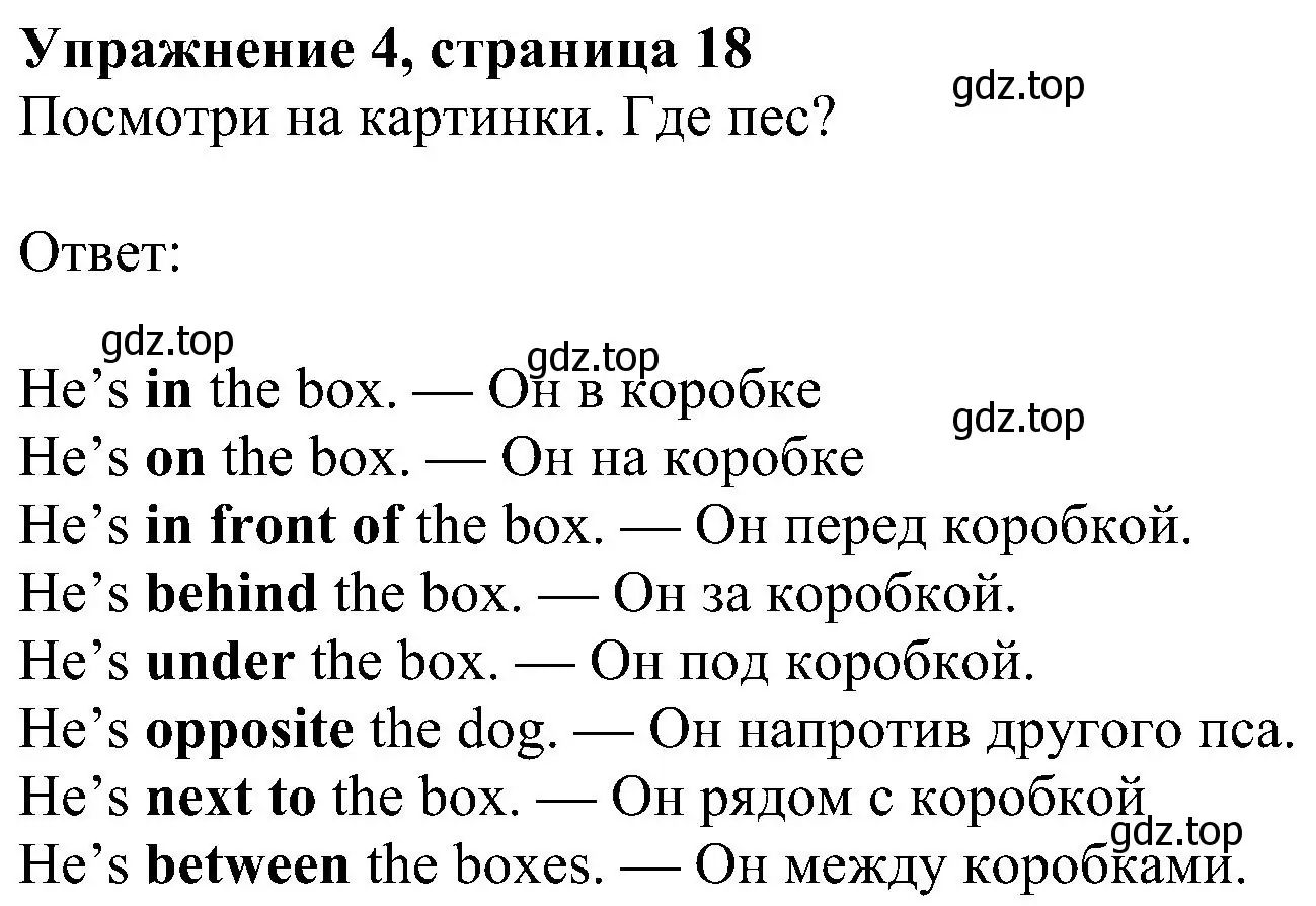 Решение номер 4 (страница 18) гдз по английскому языку 6 класс Ваулина, Дули, учебник