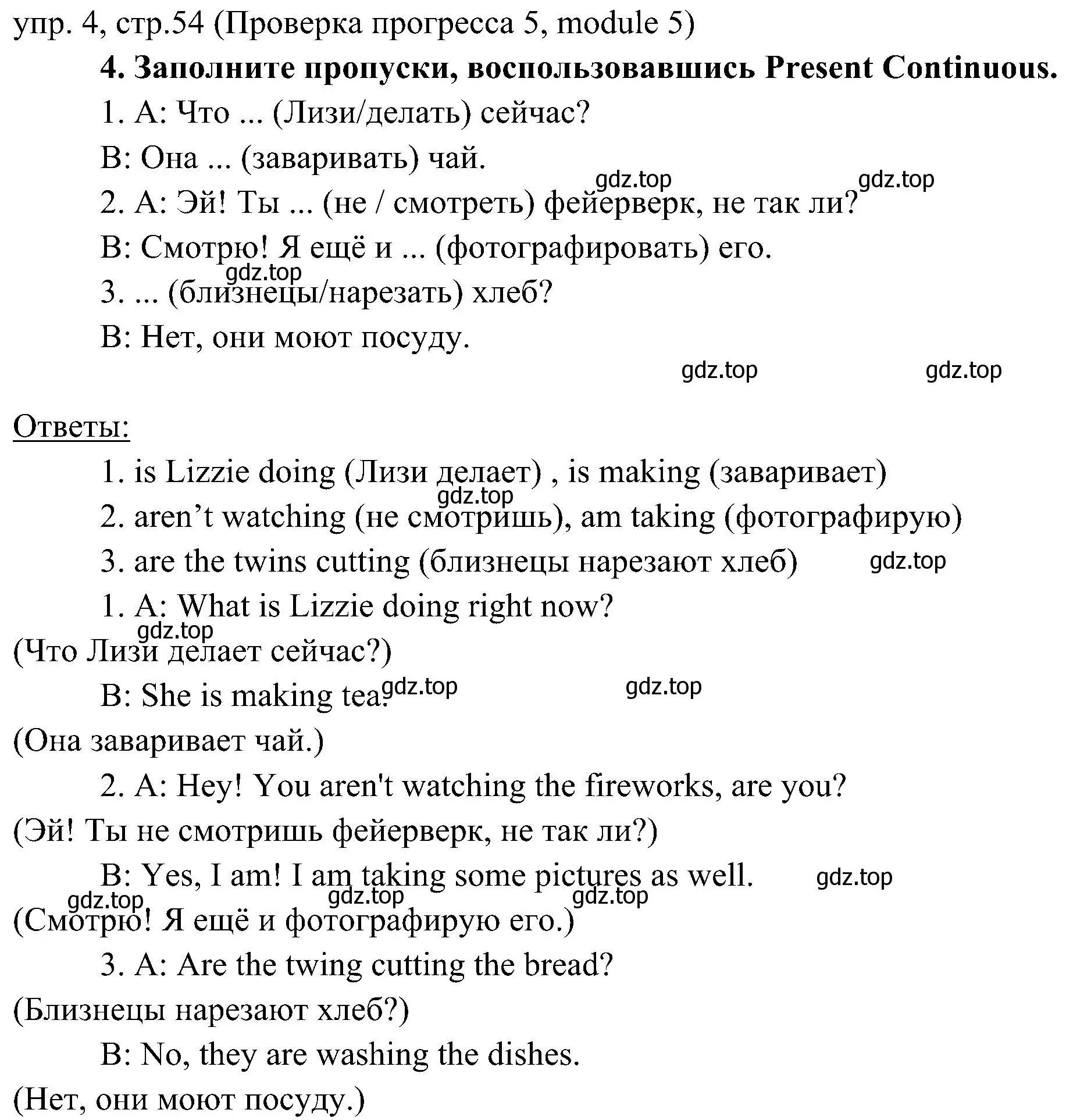 Решение 2. номер 4 (страница 54) гдз по английскому языку 6 класс Ваулина, Дули, учебник