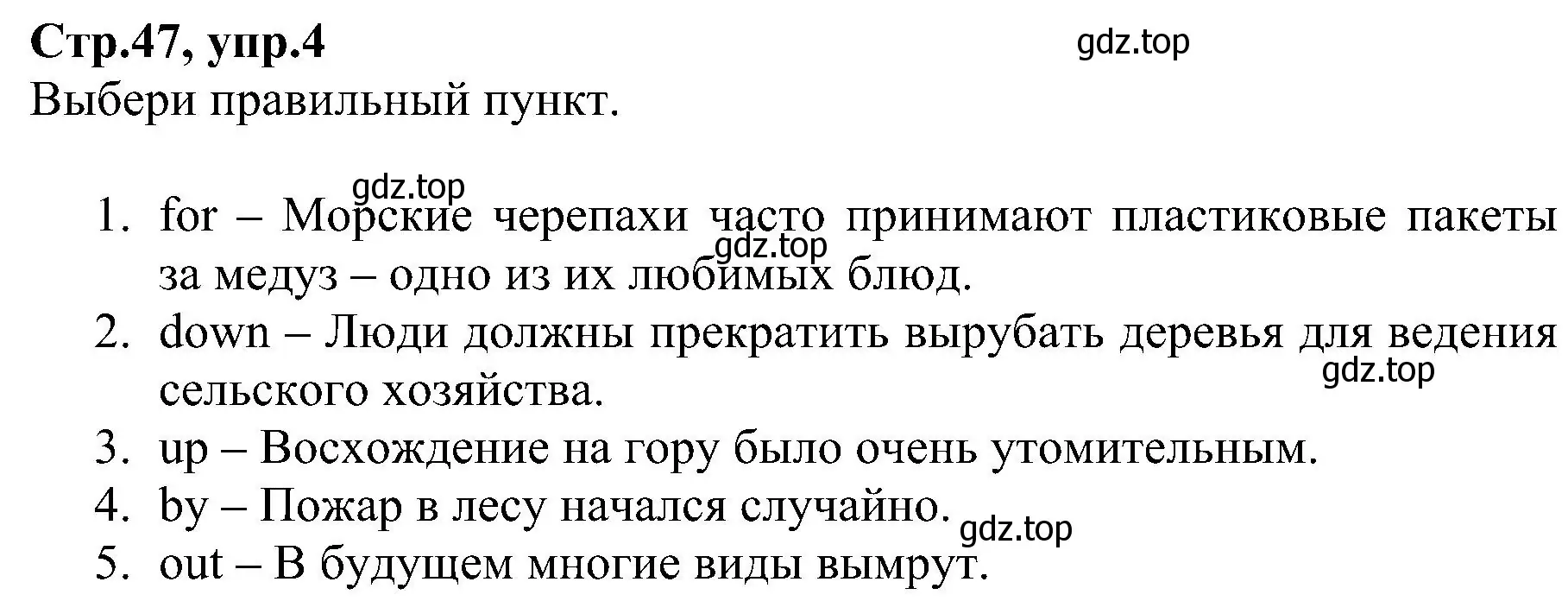 Решение номер 4 (страница 47) гдз по английскому языку 6 класс Баранова, Мильруд, рабочая тетрадь