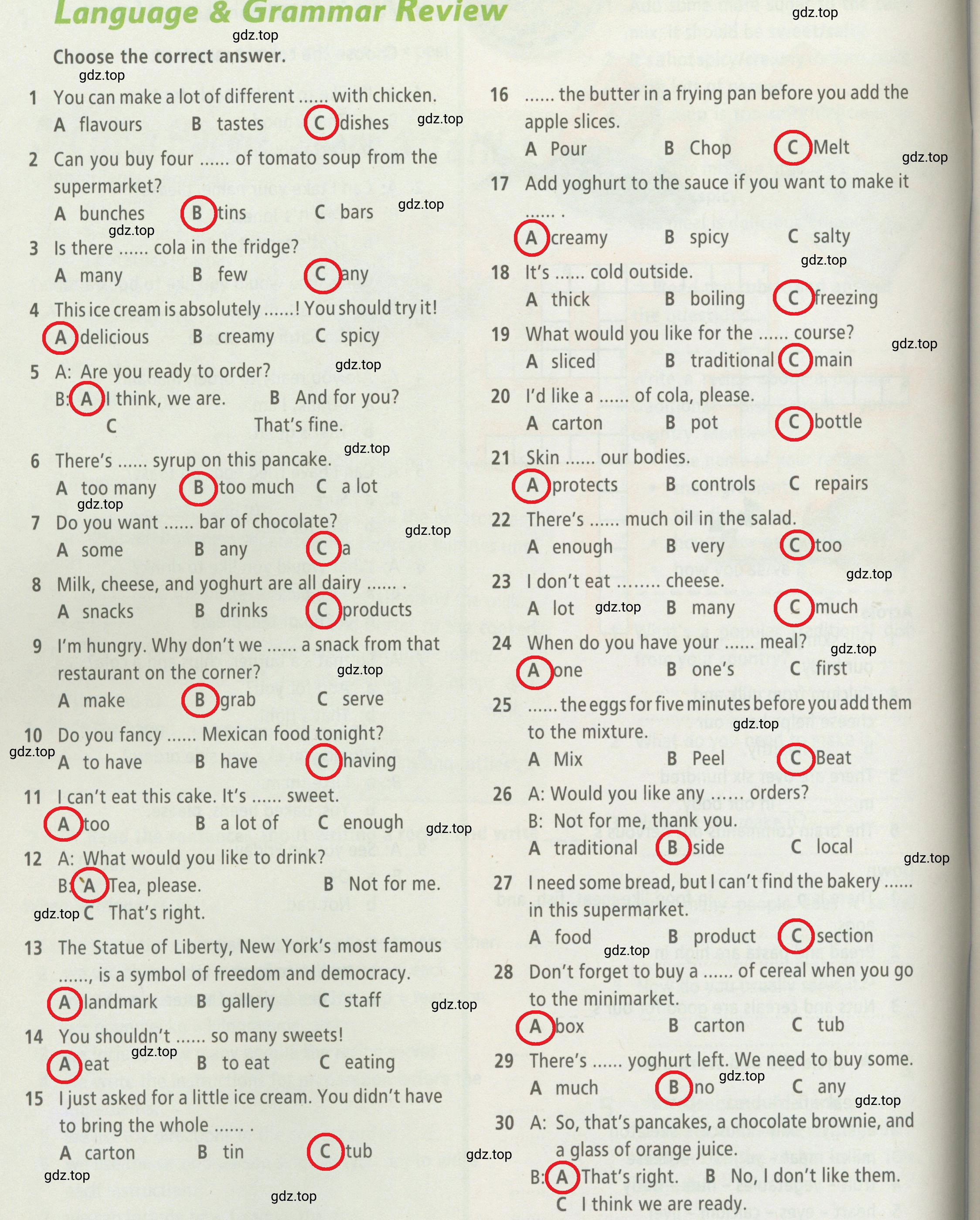 Решение 2.  Language & Grammar Review (страница 22) гдз по английскому языку 6 класс Баранова, Мильруд, рабочая тетрадь