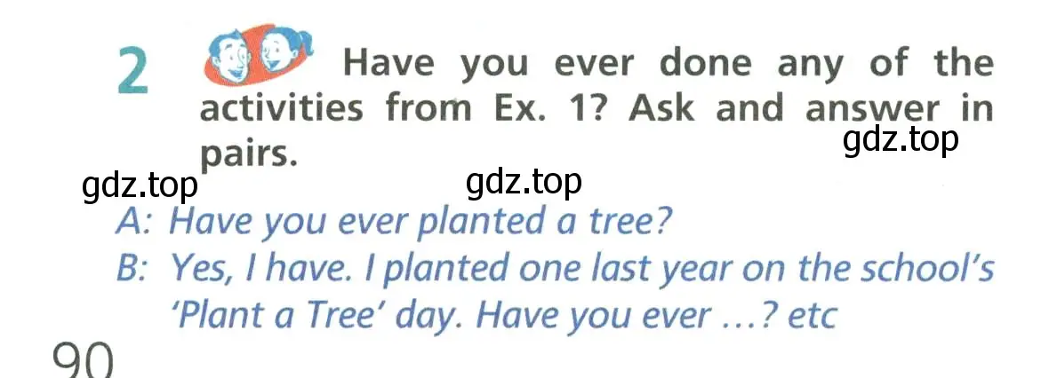 Условие номер 2 (страница 90) гдз по английскому языку 6 класс Баранова, Дули, учебник