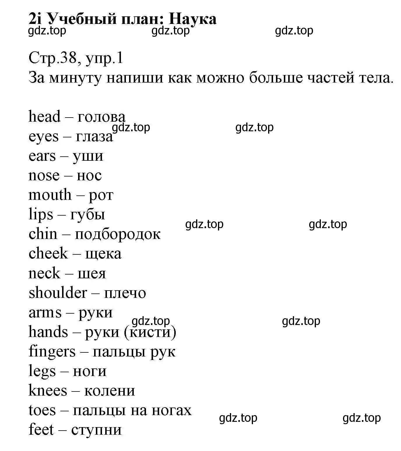 Решение номер 1 (страница 38) гдз по английскому языку 6 класс Баранова, Дули, учебник