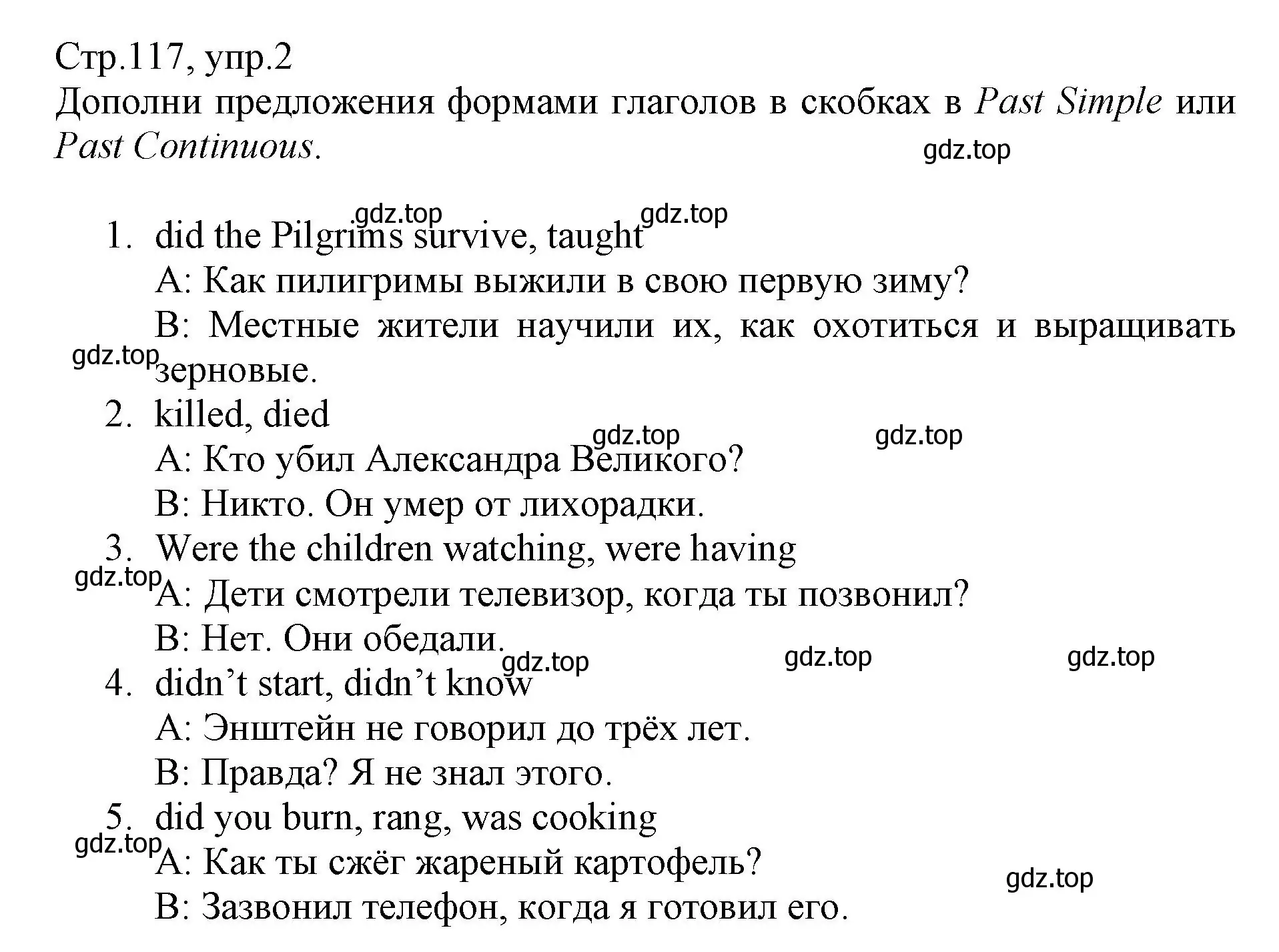 Решение номер 2 (страница 117) гдз по английскому языку 6 класс Баранова, Дули, учебник