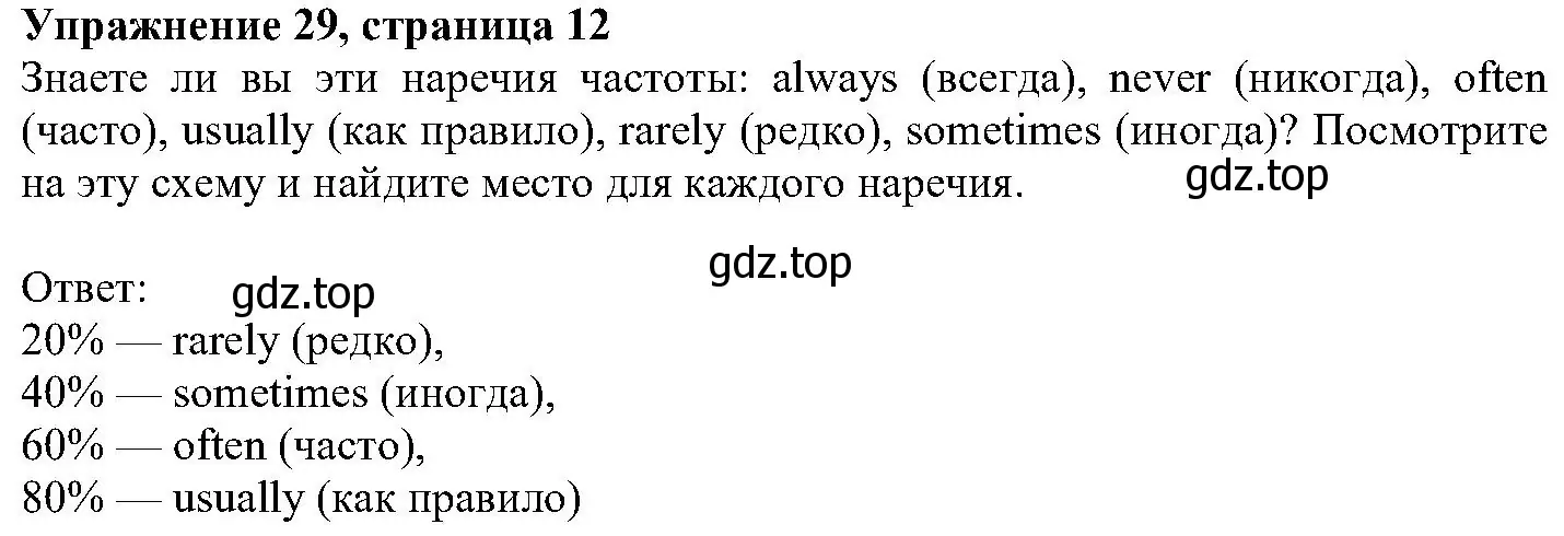 Решение номер 29 (страница 12) гдз по английскому языку 6 класс Вербицкая, Гаярделли, учебник 2 часть