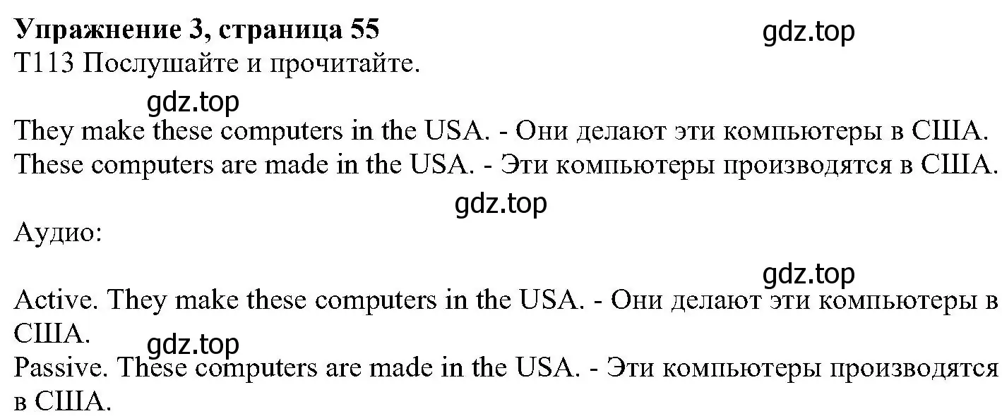 Решение номер 3 (страница 55) гдз по английскому языку 6 класс Вербицкая, Гаярделли, учебник 2 часть