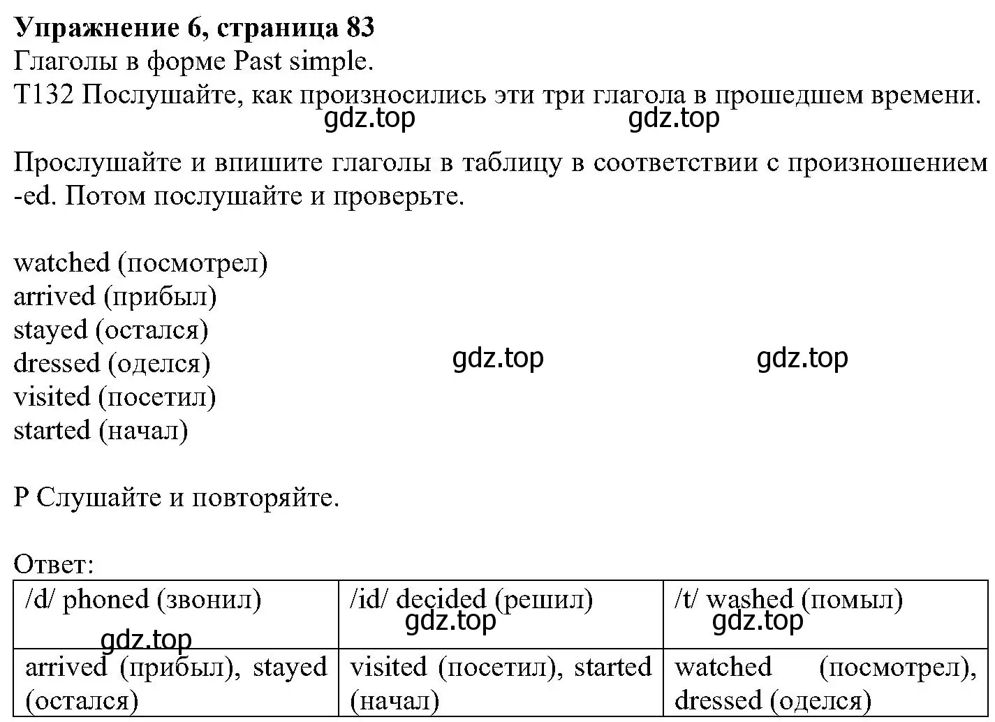 Решение номер 6 (страница 83) гдз по английскому языку 6 класс Вербицкая, Гаярделли, учебник 2 часть