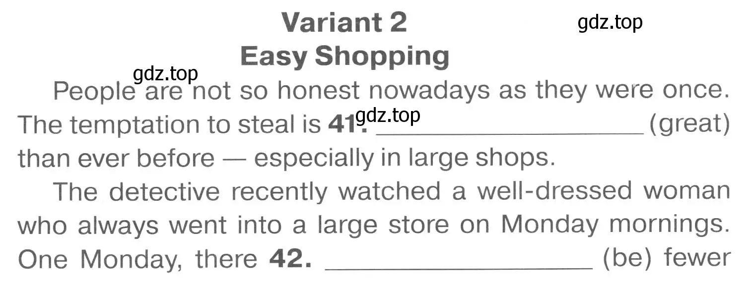 Условие  Eas Shopping (страница 98) гдз по английскому языку 7 класс Комиссаров, тренировочные упражнения в формате ОГЭ