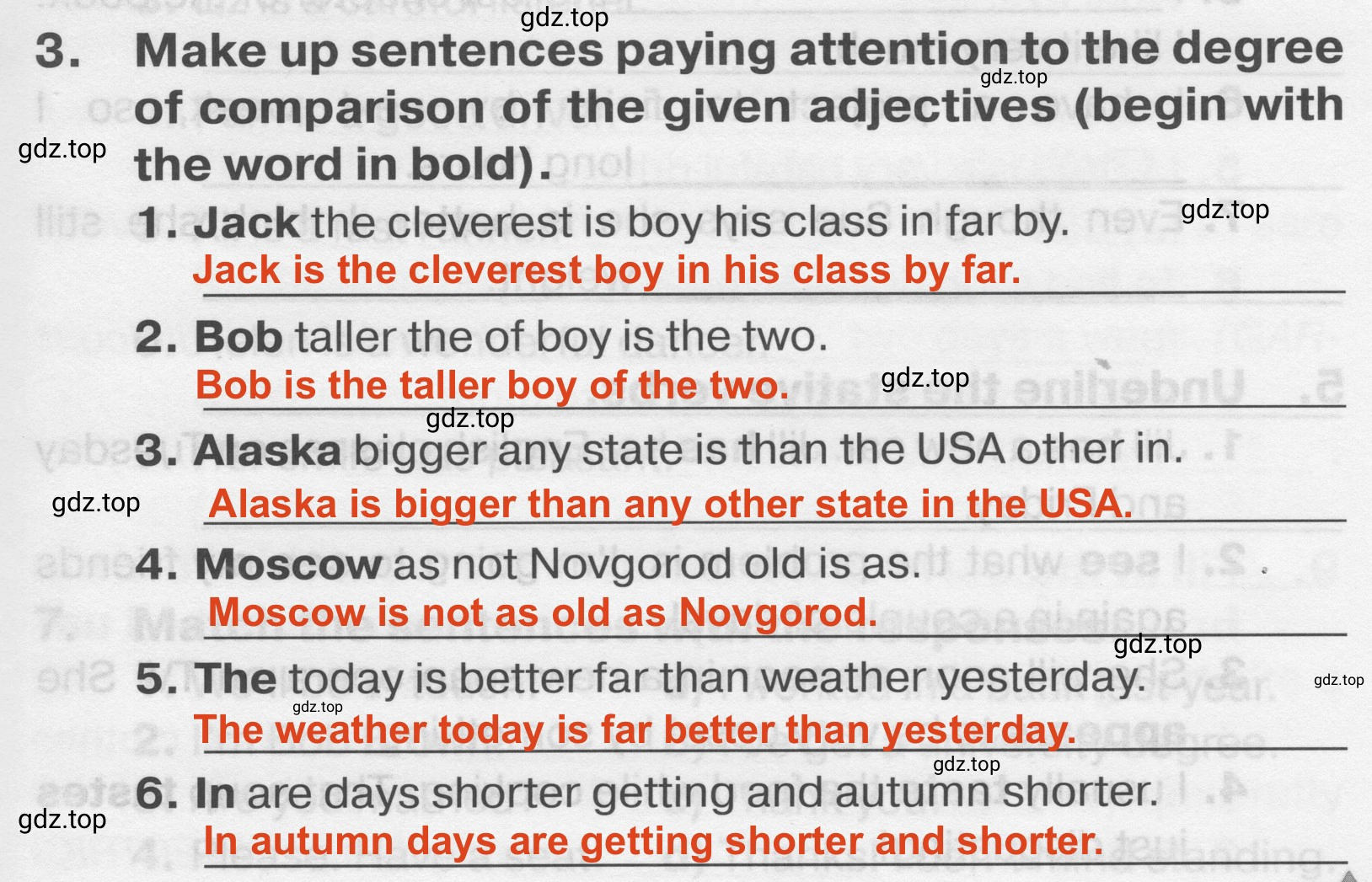 Решение 2. номер 3 (страница 7) гдз по английскому языку 7 класс Комиссаров, тренировочные упражнения в формате ОГЭ