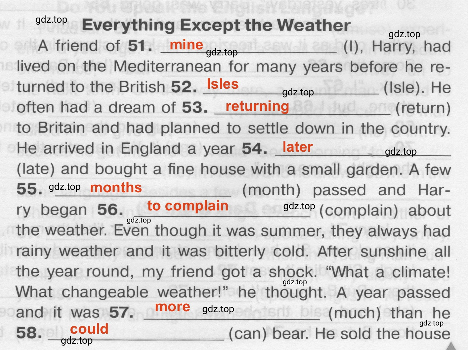 Решение 2.  Everything Expert the Weather (страница 99) гдз по английскому языку 7 класс Комиссаров, тренировочные упражнения в формате ОГЭ