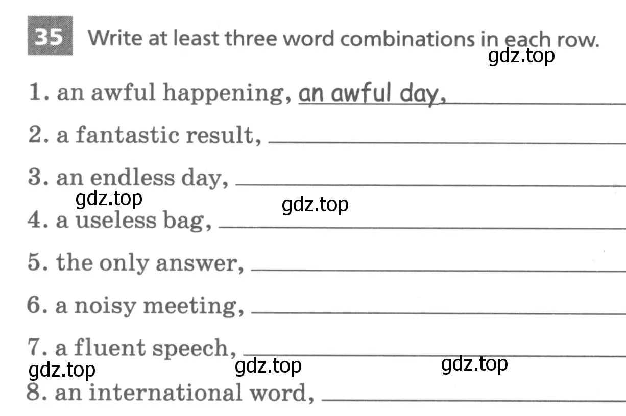 Условие номер 35 (страница 44) гдз по английскому языку 7 класс Афанасьева, Михеева, лексико-грамматический практикум