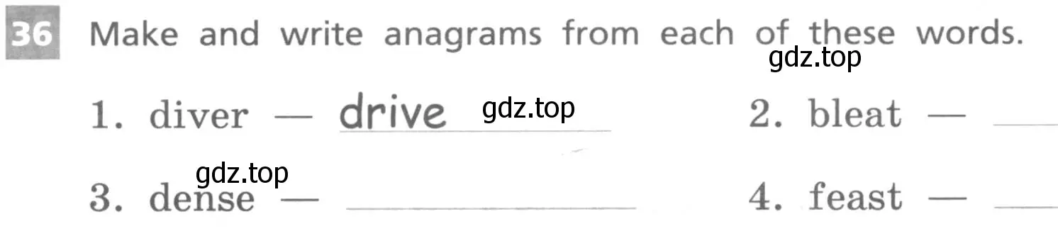 Условие номер 36 (страница 110) гдз по английскому языку 7 класс Афанасьева, Михеева, рабочая тетрадь