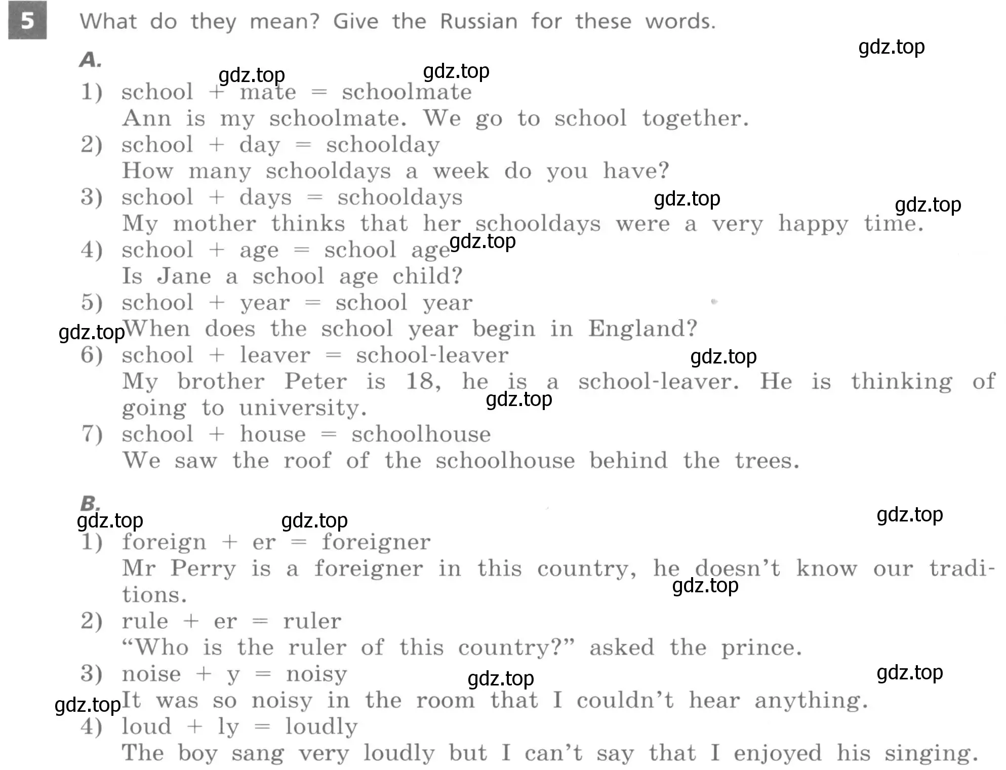 Условие номер 5 (страница 30) гдз по английскому языку 7 класс Афанасьева, Михеева, учебник 1 часть