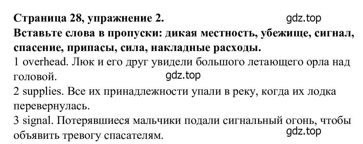 Решение номер 2 (страница 28) гдз по английскому языку 7 класс Баранова, Дули, рабочая тетрадь