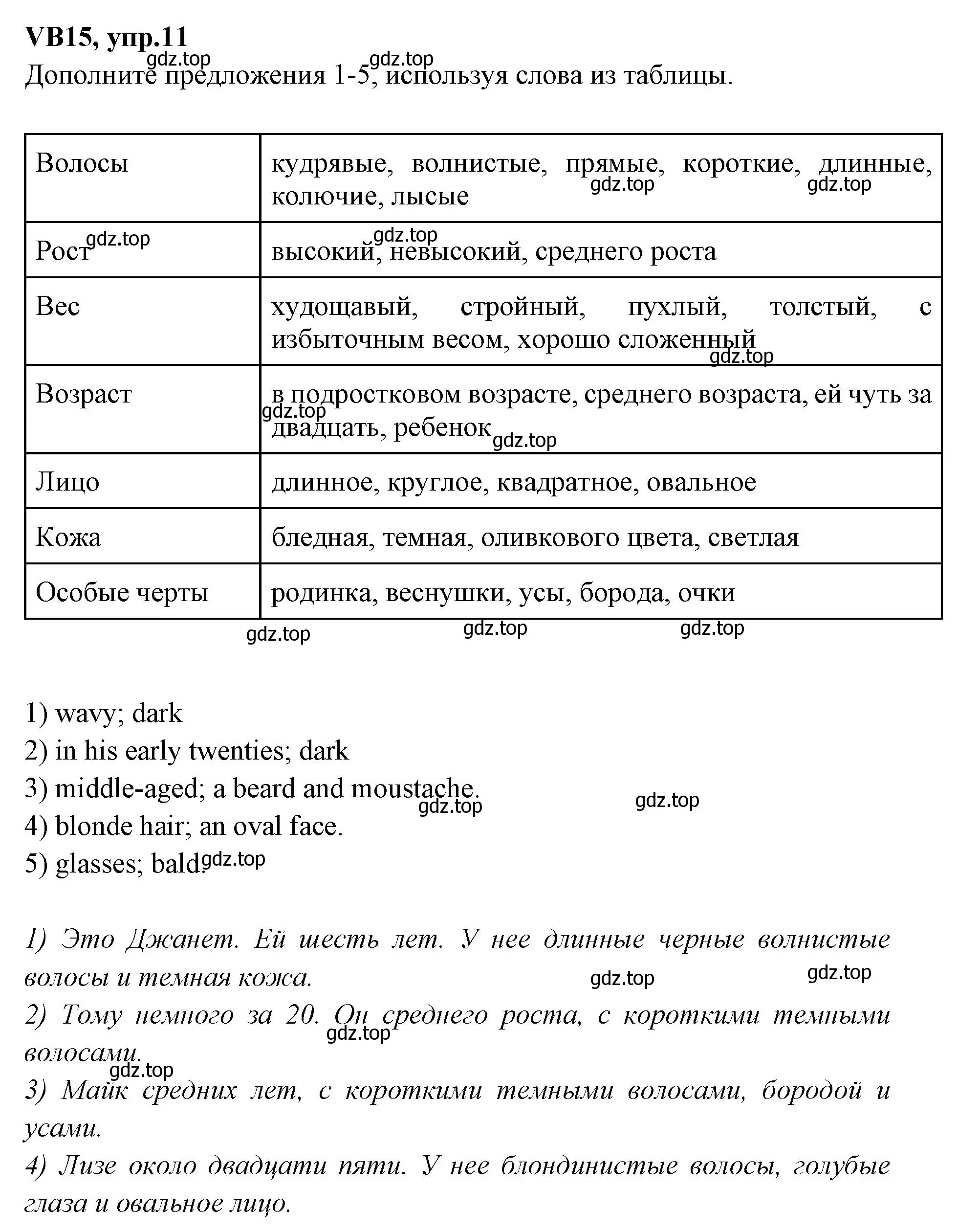 Решение номер 11 (страница 135) гдз по английскому языку 7 класс Баранова, Дули, учебник