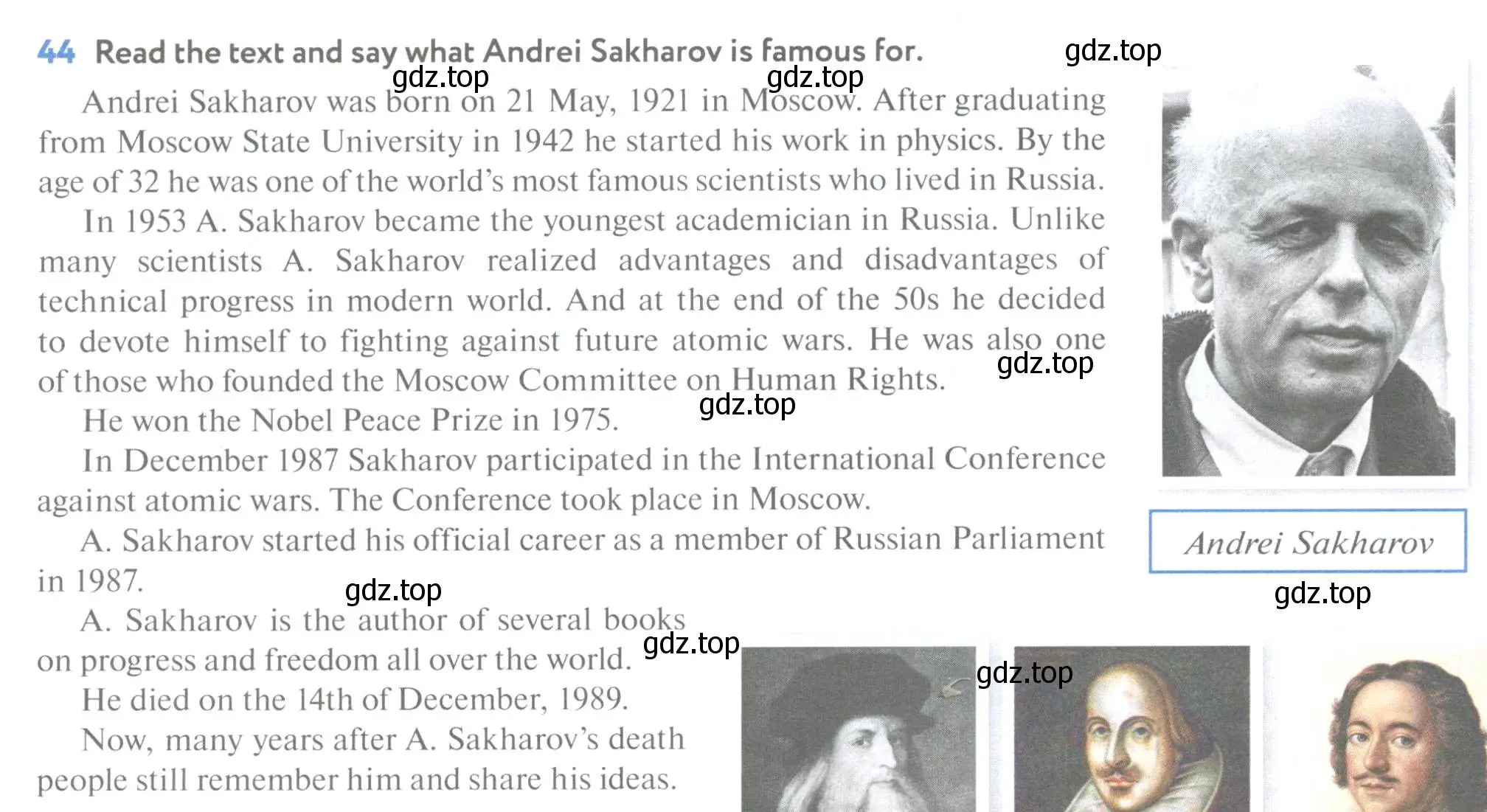 Условие номер 44 (страница 18) гдз по английскому языку 7 класс Биболетова, Трубанева, учебник