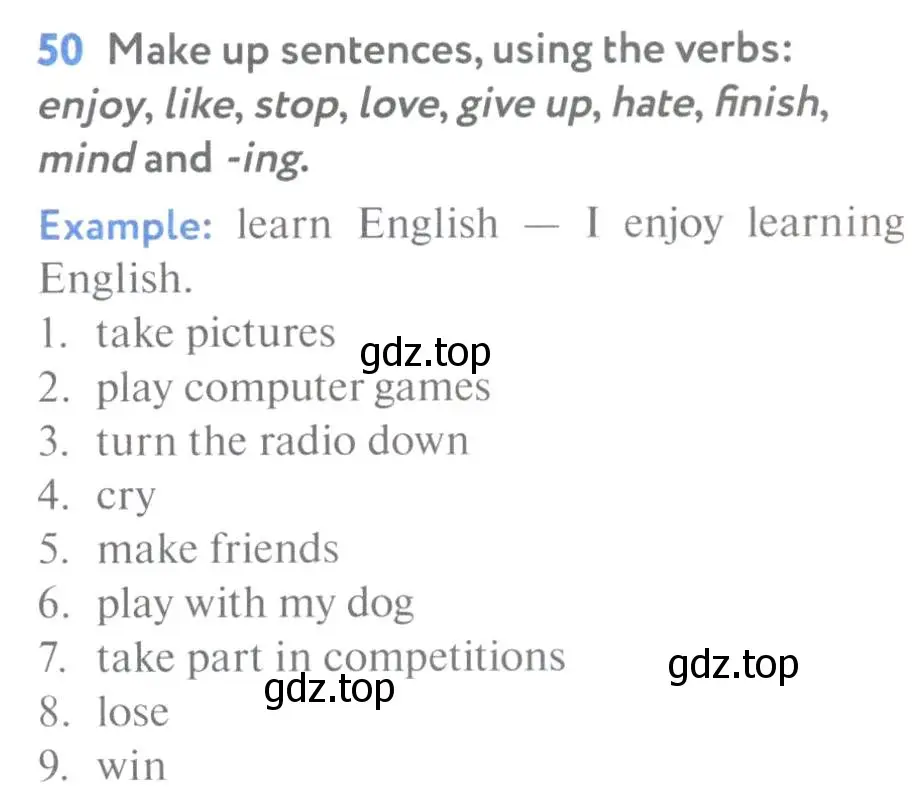 Условие номер 50 (страница 19) гдз по английскому языку 7 класс Биболетова, Трубанева, учебник