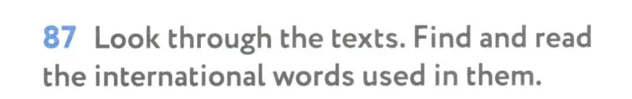 Условие номер 87 (страница 27) гдз по английскому языку 7 класс Биболетова, Трубанева, учебник