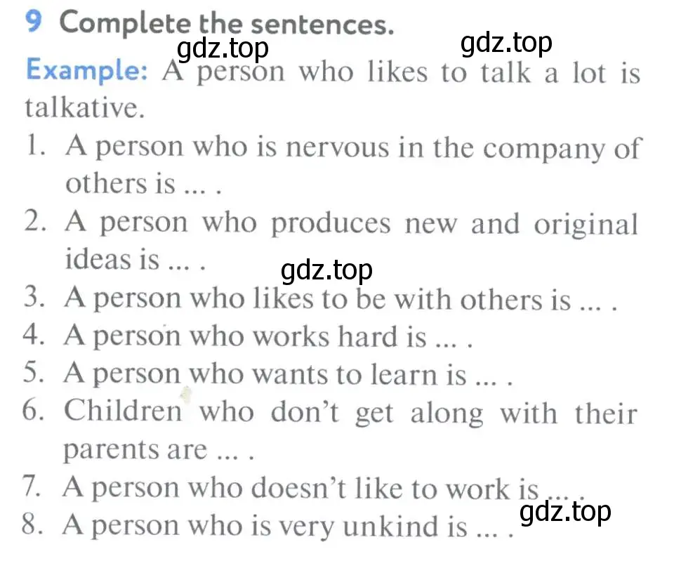 Условие номер 9 (страница 8) гдз по английскому языку 7 класс Биболетова, Трубанева, учебник